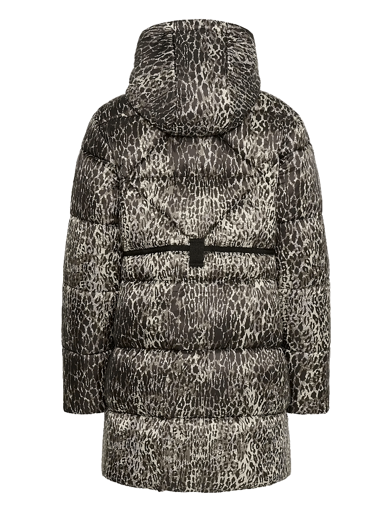 Cream - CRGaiagro Midi Printed Jacket - winterjacken - licorice leopard - 2
