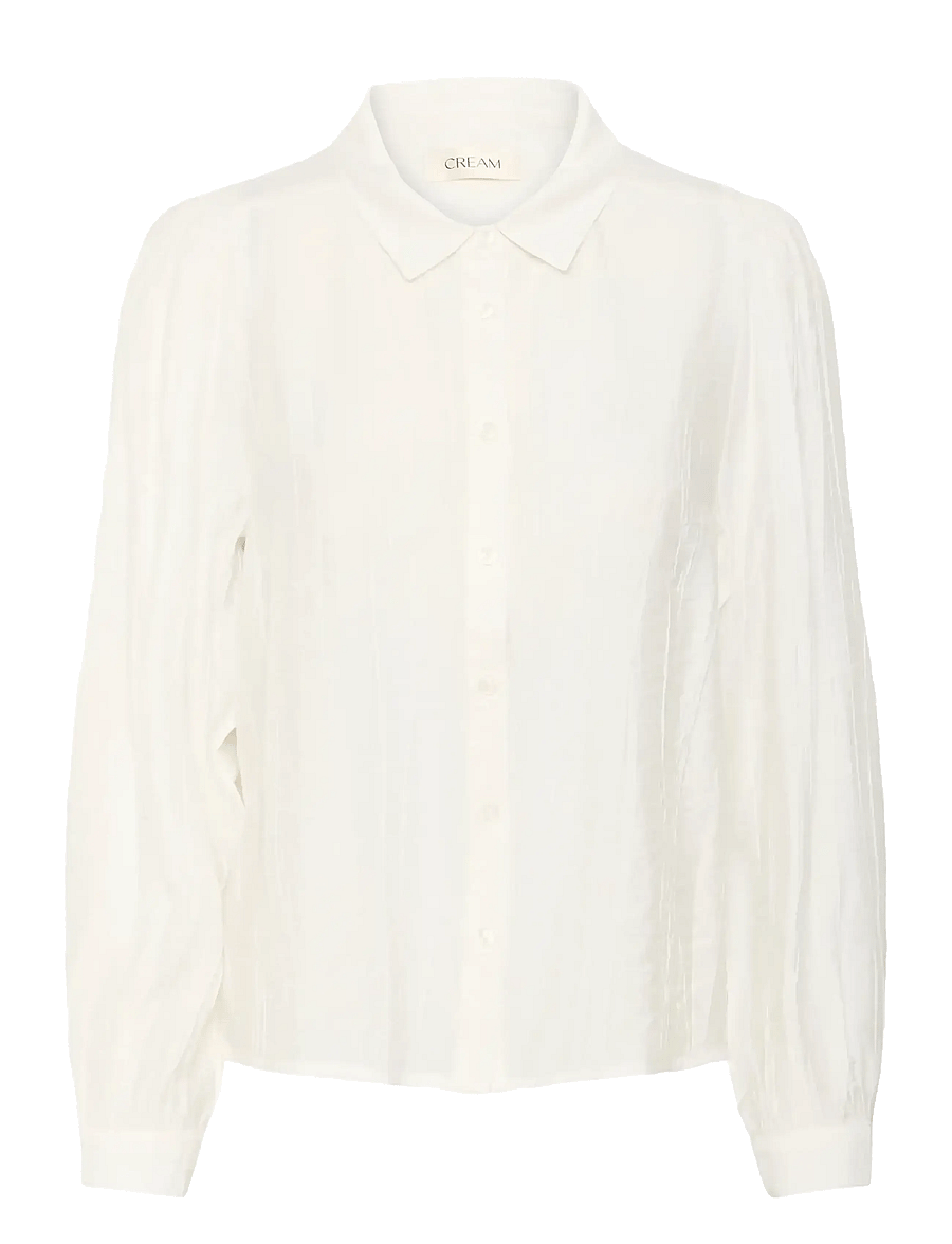 Cream - CRTina Shirt - marškiniai ilgomis rankovėmis - snow white - 1