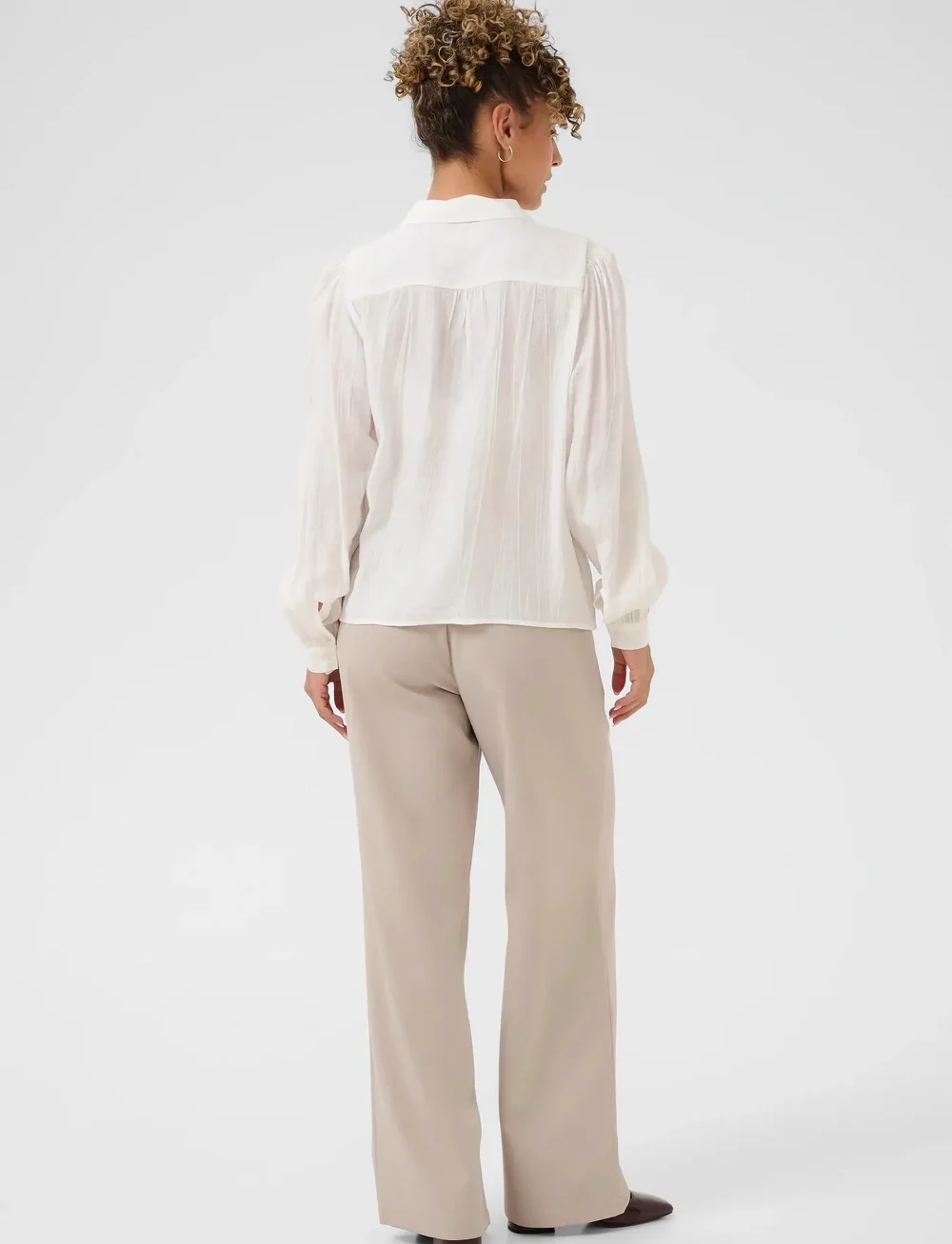 Cream - CRTina Shirt - langærmede skjorter - snow white - 4