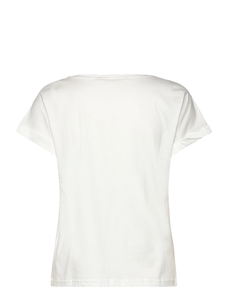 Cream - CRMias T-Shirt - t-shirts - calm text floral - 1