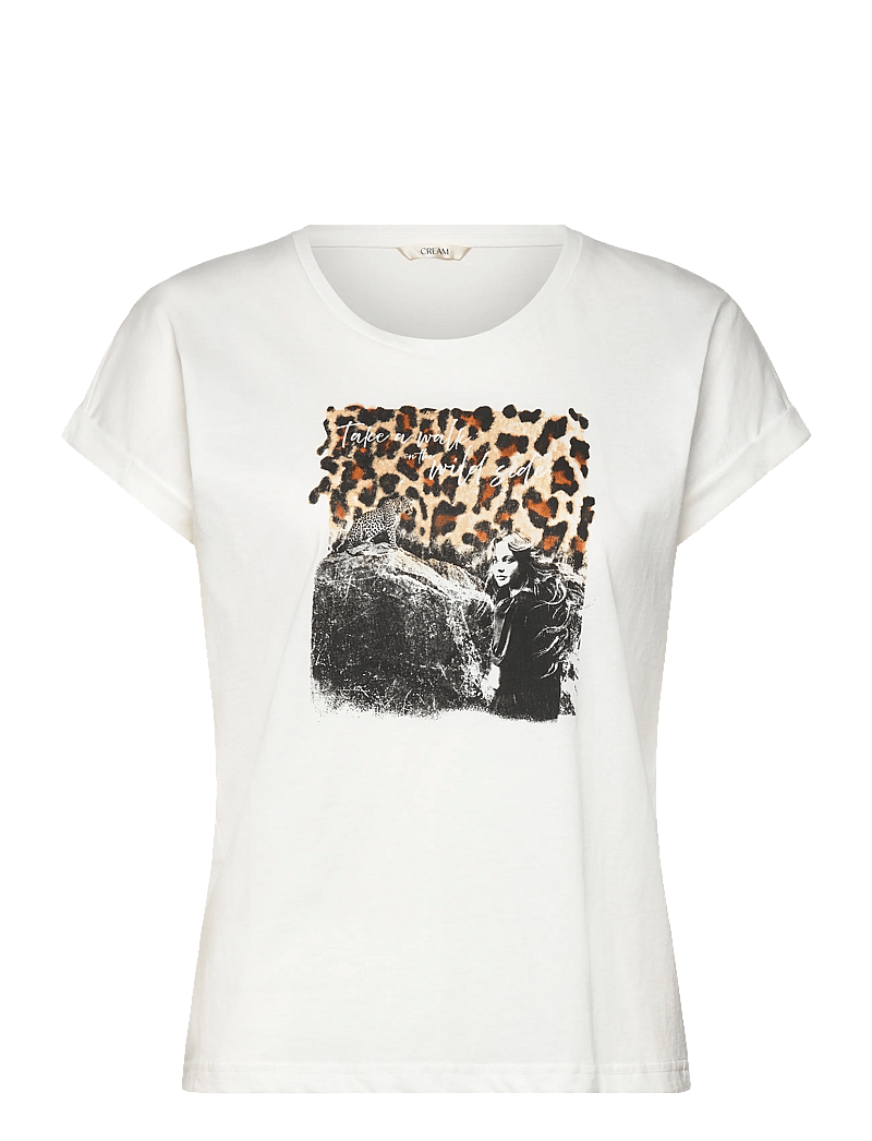Cream - CRMias T-Shirt - t-särgid - wild side leopard - 0