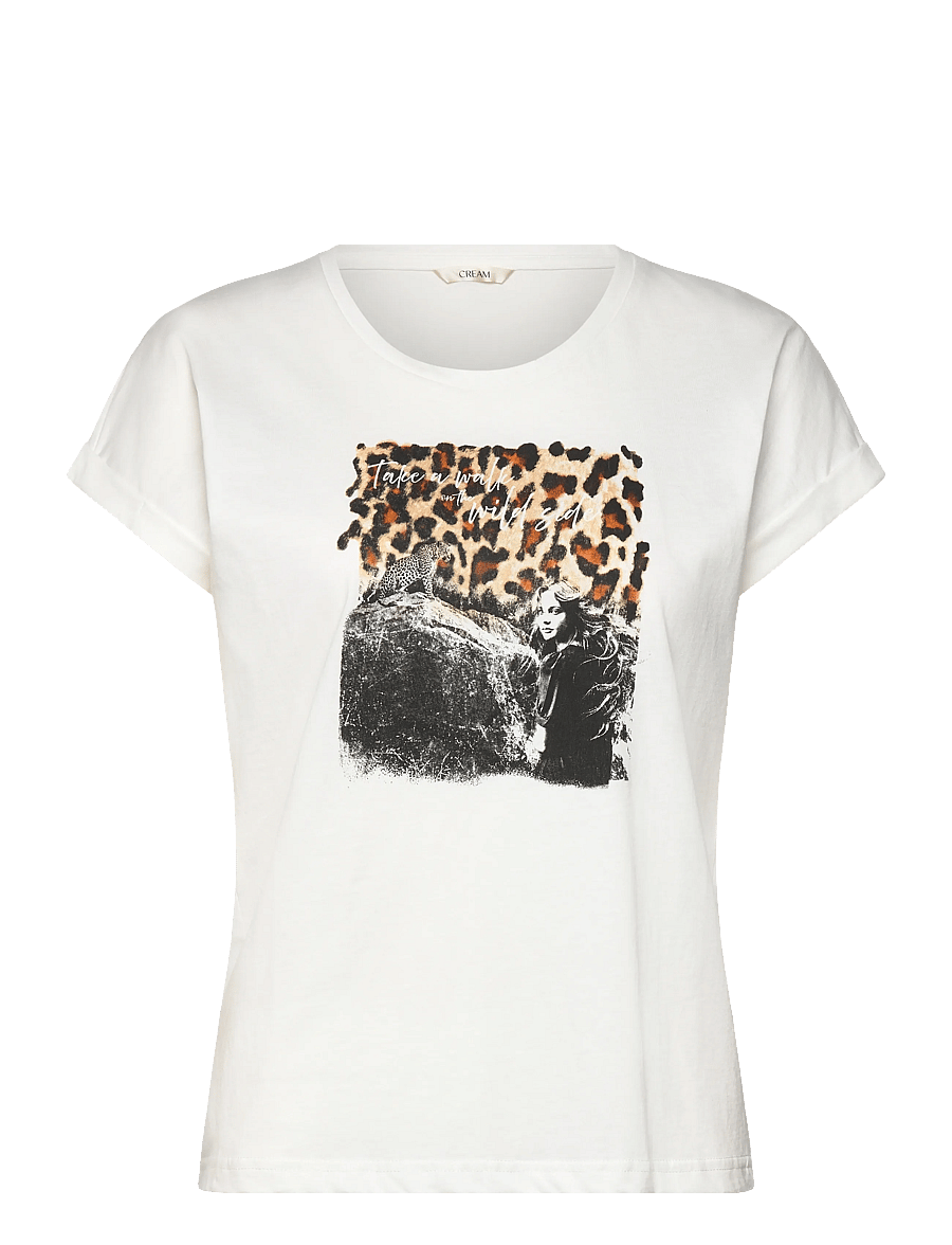 Cream - CRMias T-Shirt - t-shirts - wild side leopard - 0