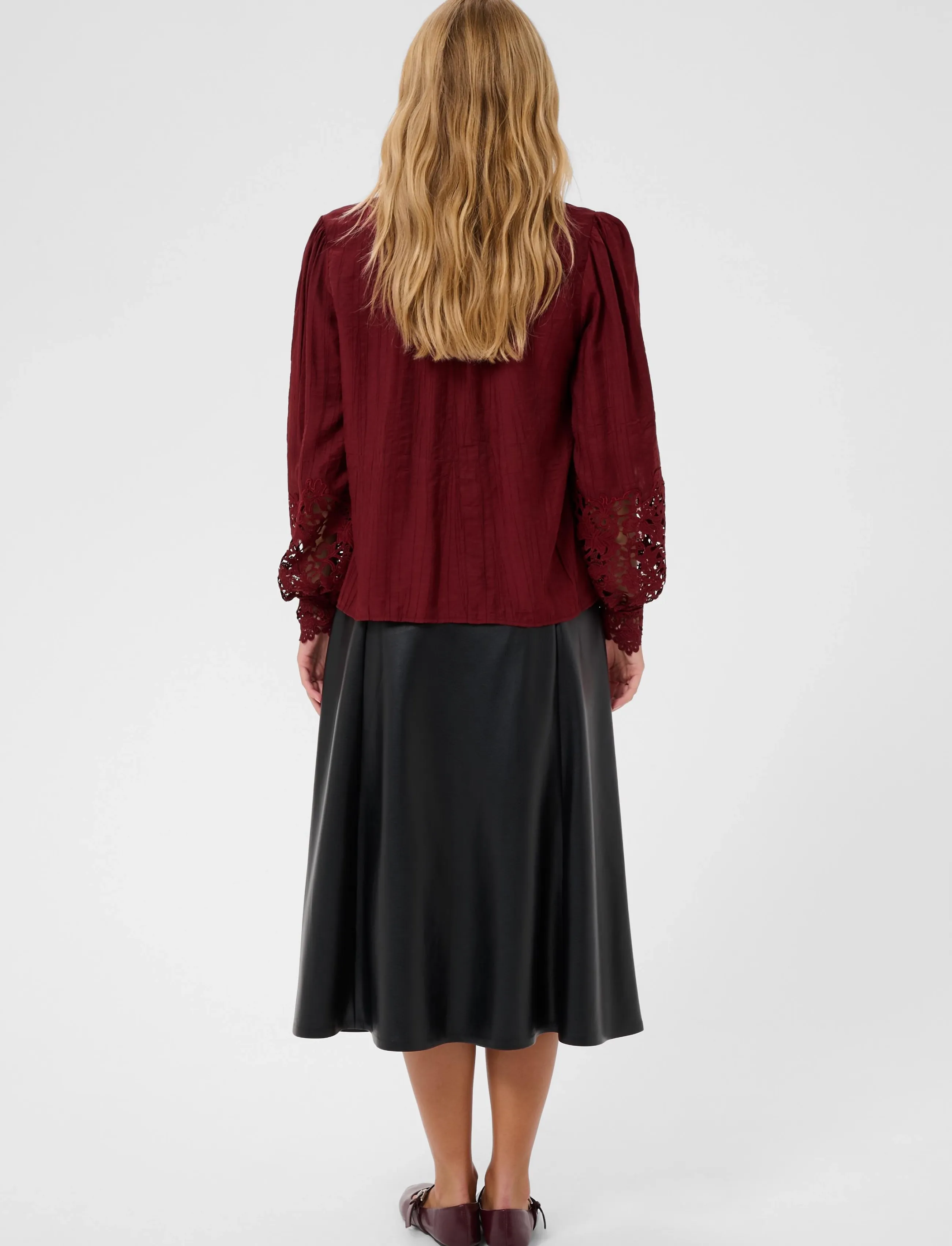 Cream - CRTina Blouse - langärmelige blusen - cabernet - 4