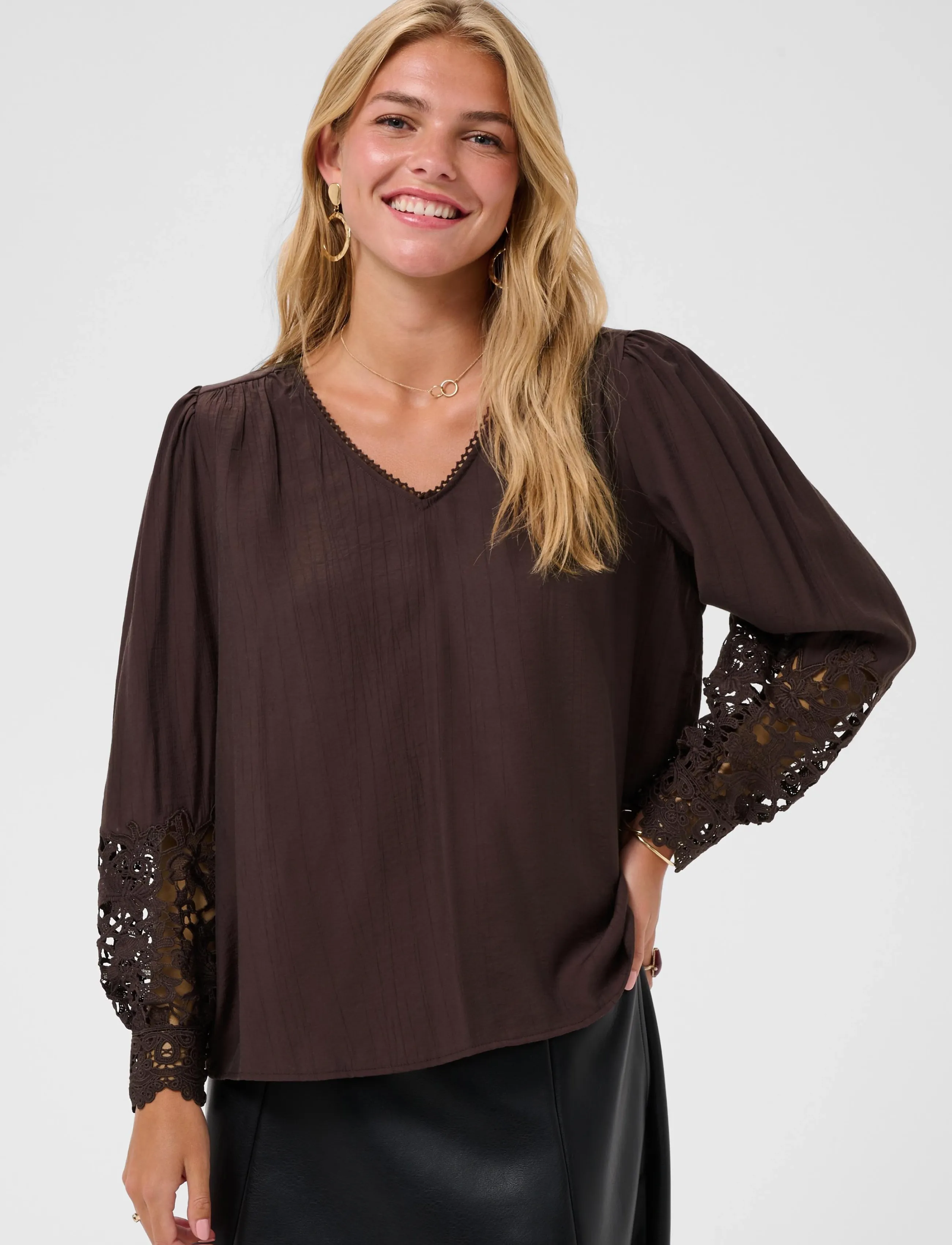 Cream - CRTina Blouse - langärmelige blusen - java - 2