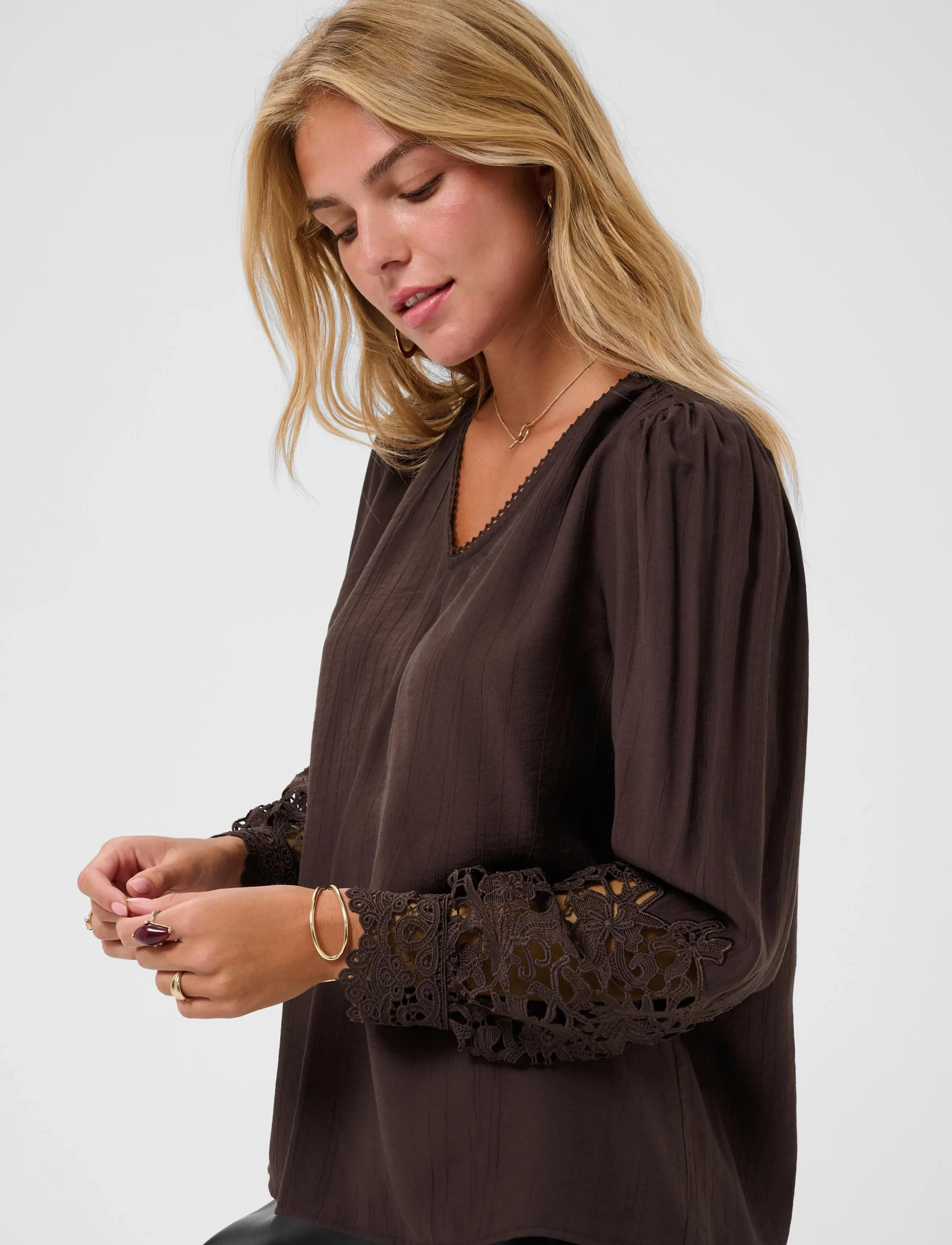 Cream - CRTina Blouse - langärmelige blusen - java - 5