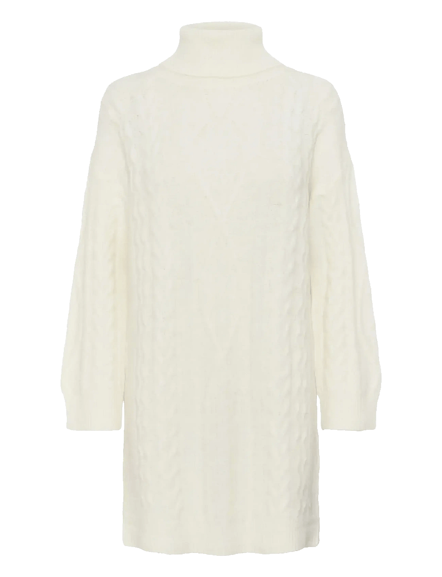 Cream - CRSkie Knit Dress - konfirmation - whisper white melange - 1