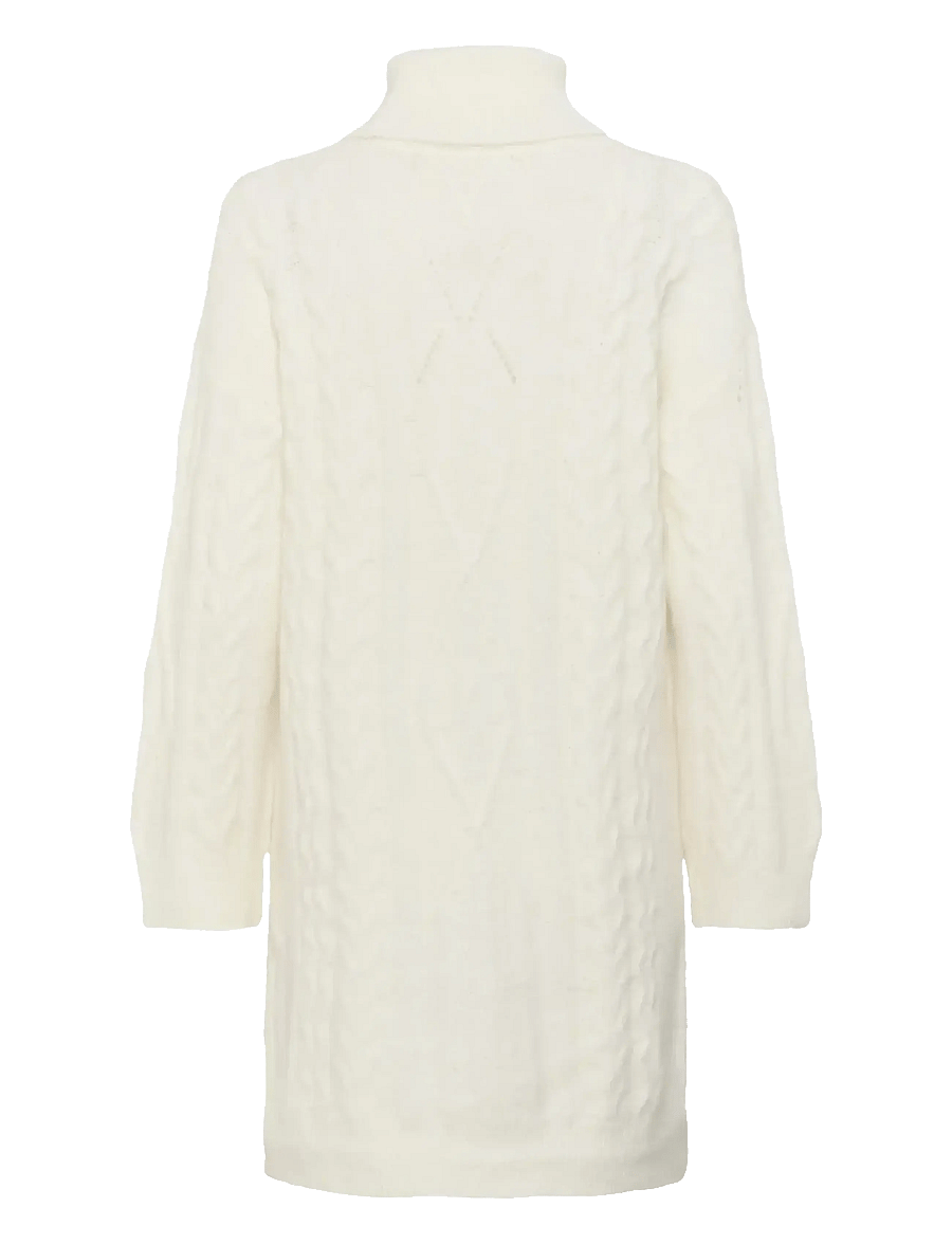 Cream - CRSkie Knit Dress - konfirmation - whisper white melange - 2