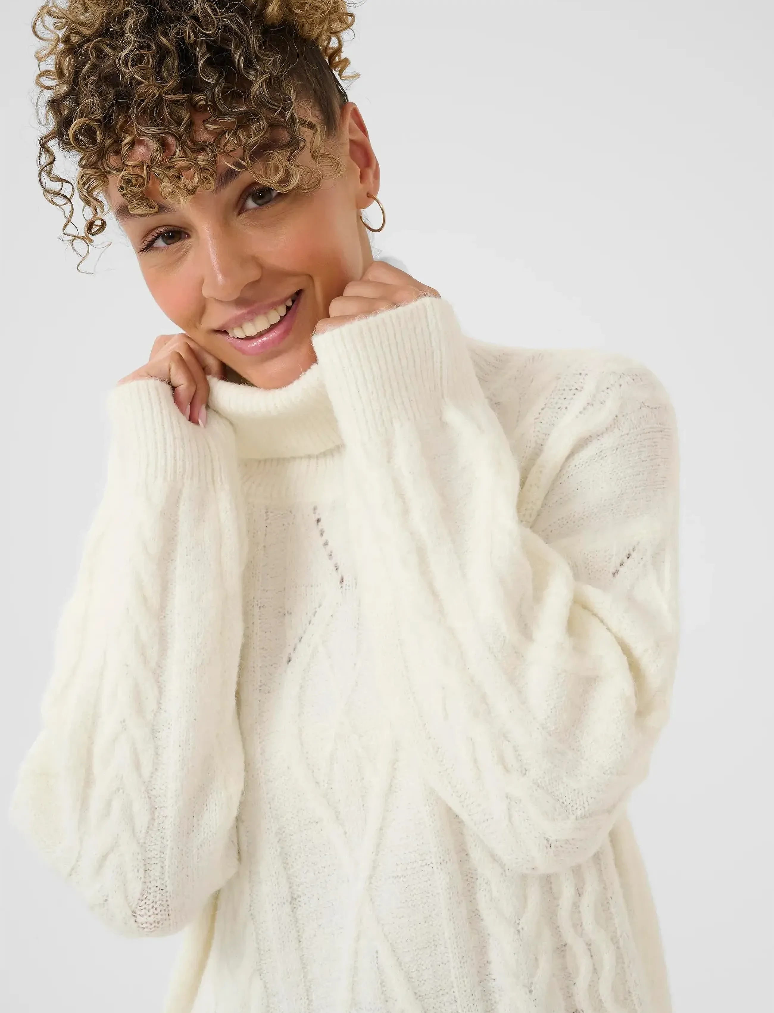 Cream - CRSkie Knit Dress - confirmation - whisper white melange - 5