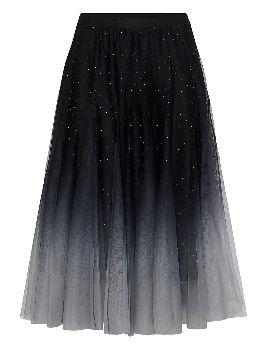 Cream - CRGlittery Mesh Skirt - faltenröcke - windward blue - 1