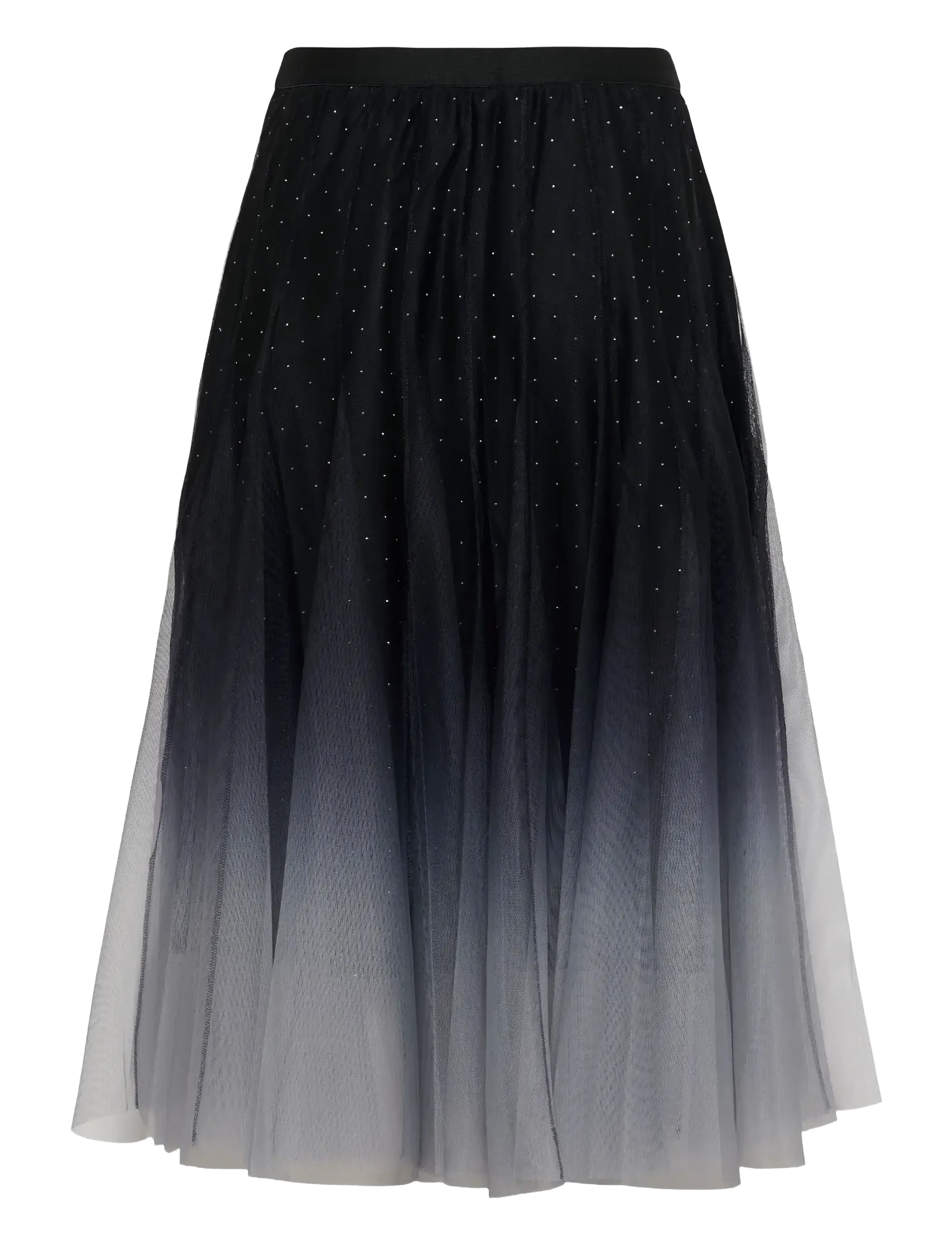 Cream - CRGlittery Mesh Skirt - faltenröcke - windward blue - 2