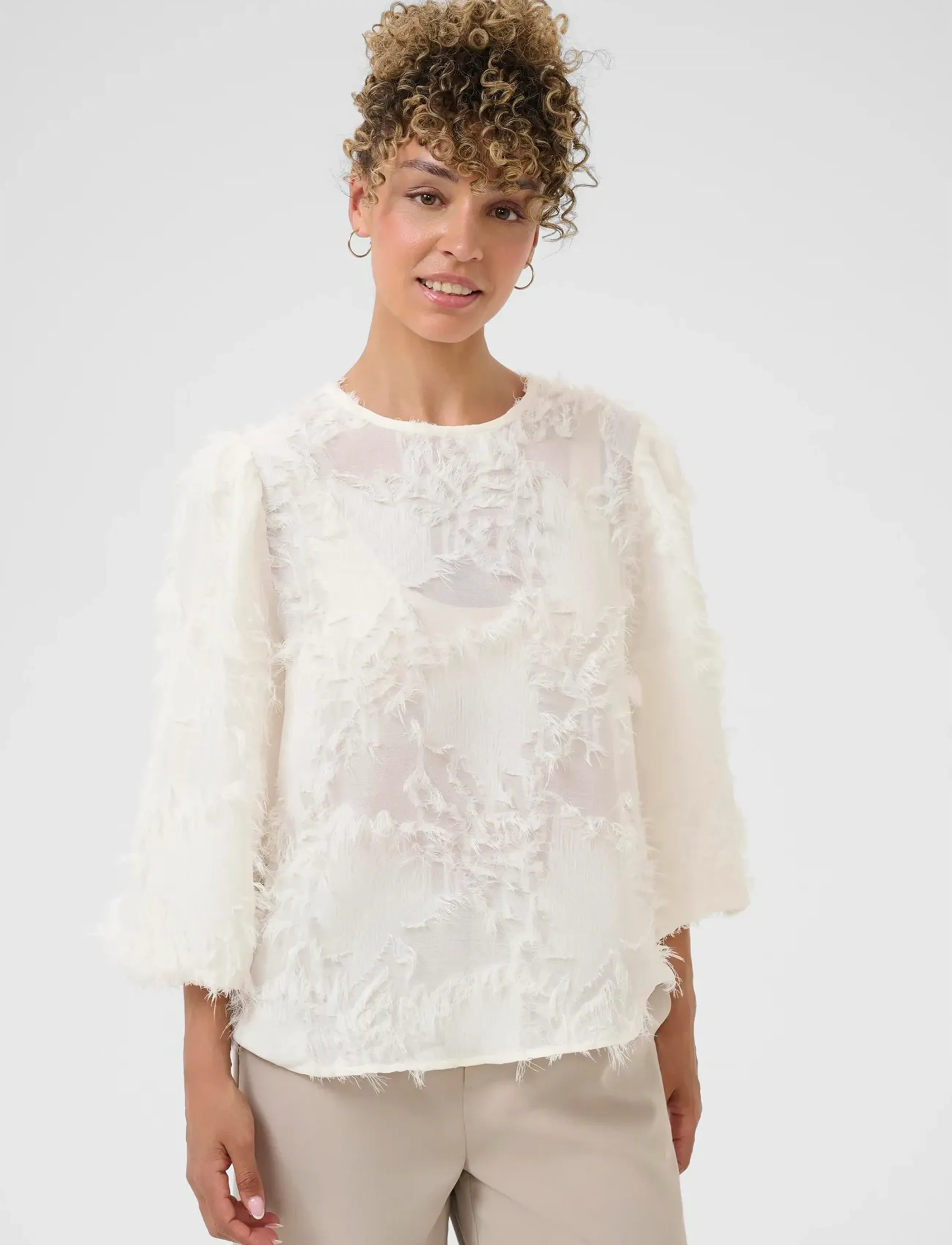 Cream Crfreja Blouse, 38, Blouses, Weiß - Long-sleeved, Frauen