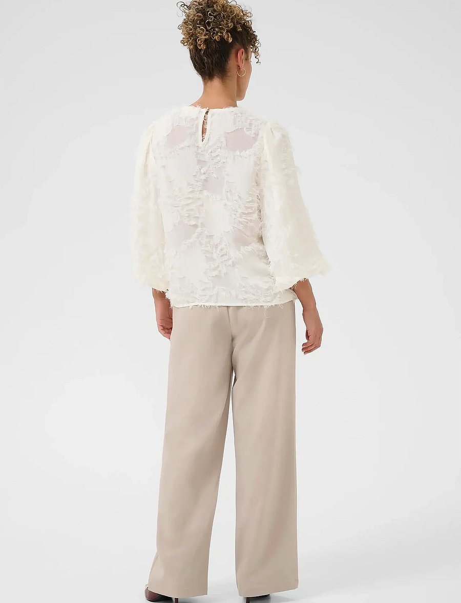 Cream - CRFreja Blouse - blouses met lange mouwen - whisper white - 4