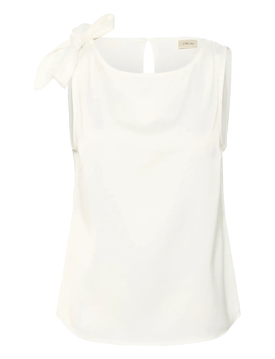 Cream - CRTat Top - Ärmellose tops - whisper white - 1