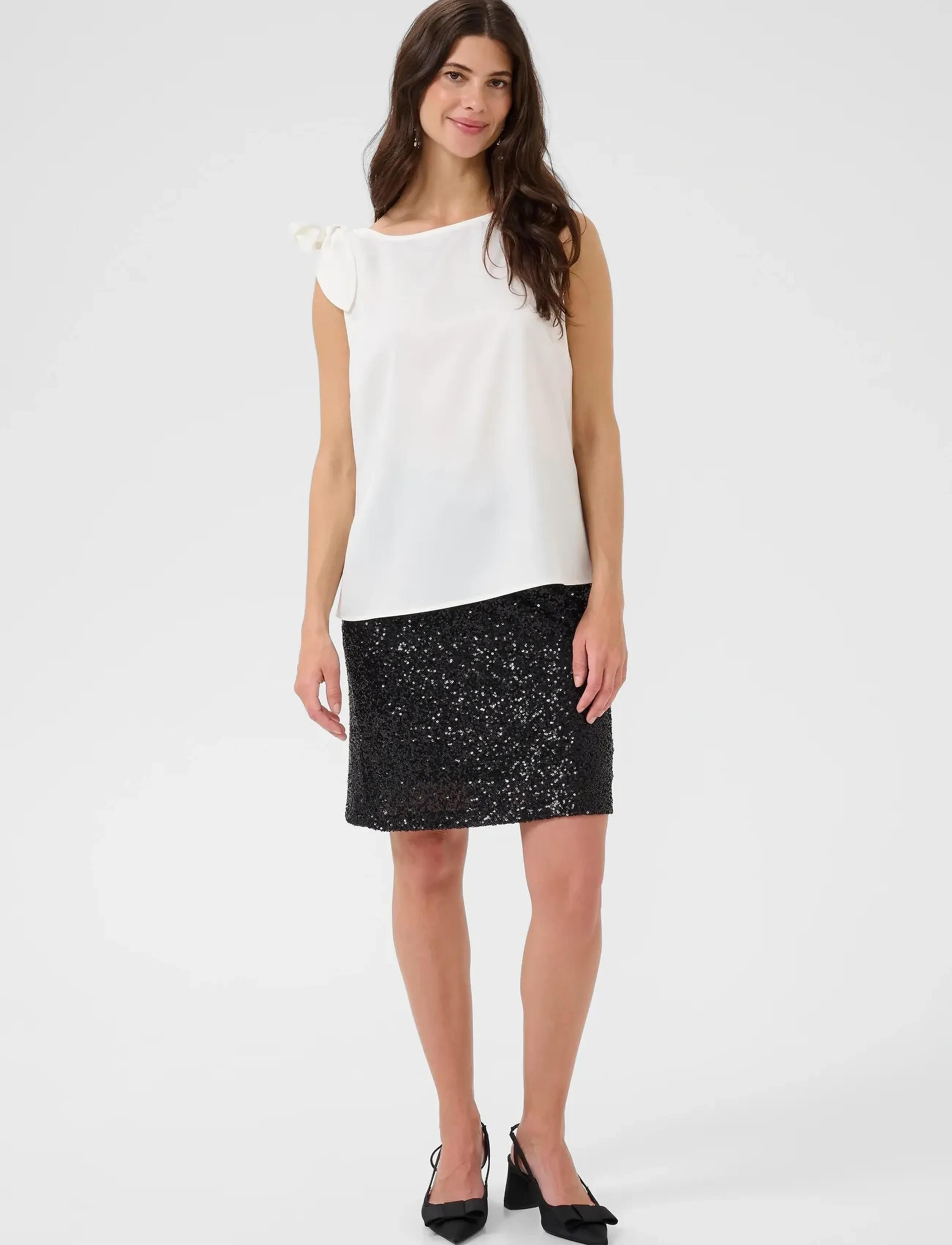 Cream - CRTat Top - sleeveless tops - whisper white - 3
