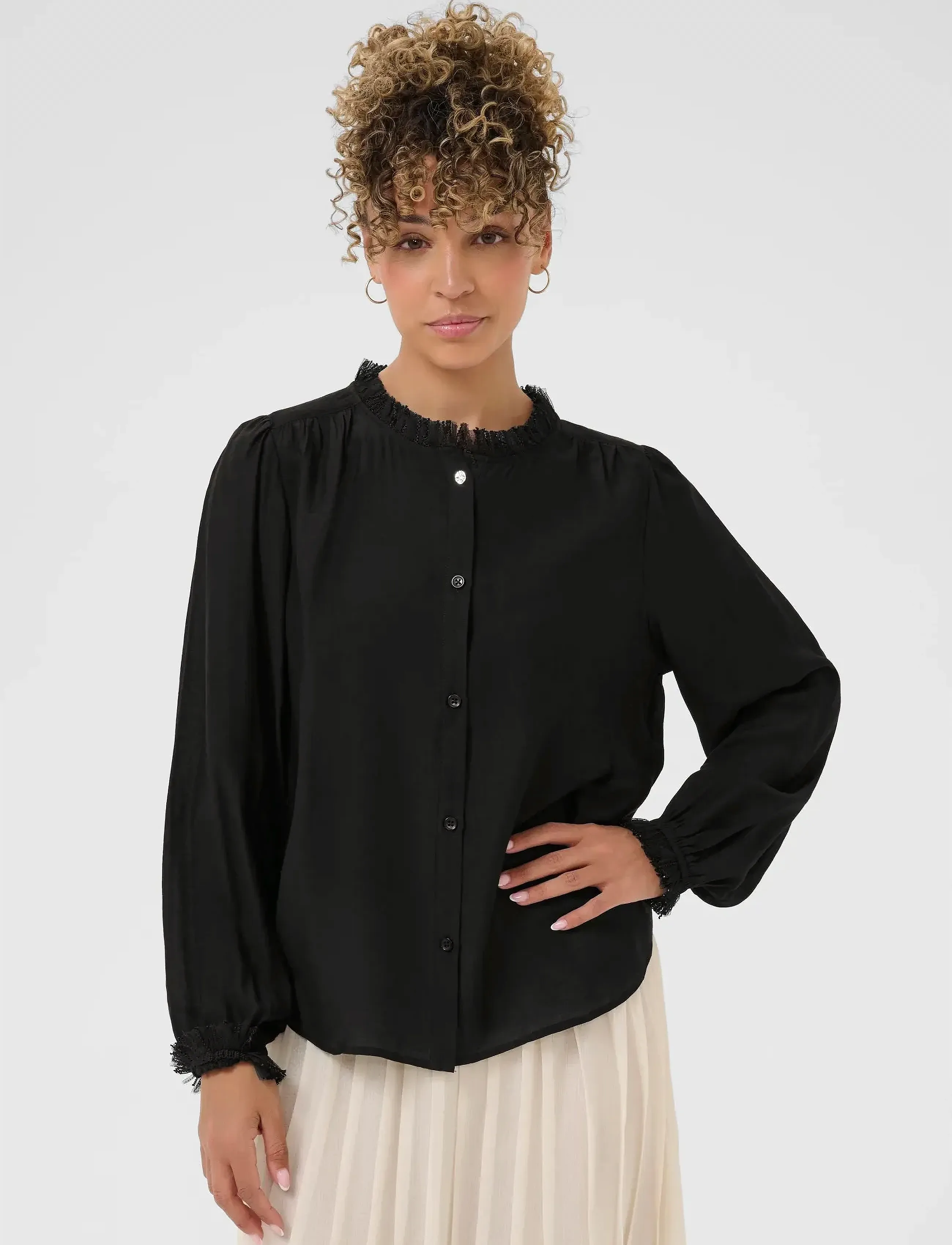 Cream Crjia Shirt, 40, Shirts, Schwarz - Long-sleeved, Frauen