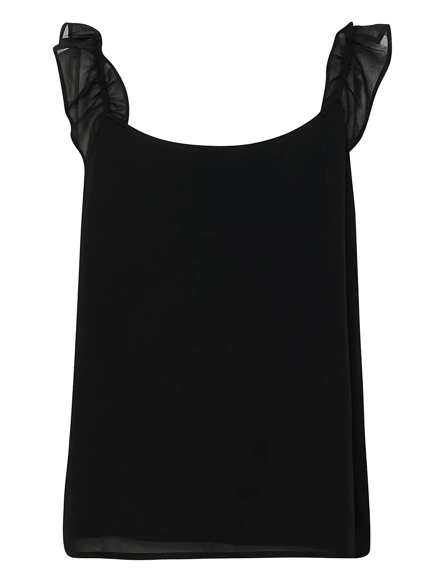 Cream - CRTima Top - sleeveless blouses - pitch black - 2