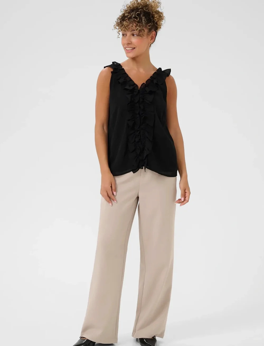 Cream - CRTima Top - bluzki bez rękawów - pitch black - 3