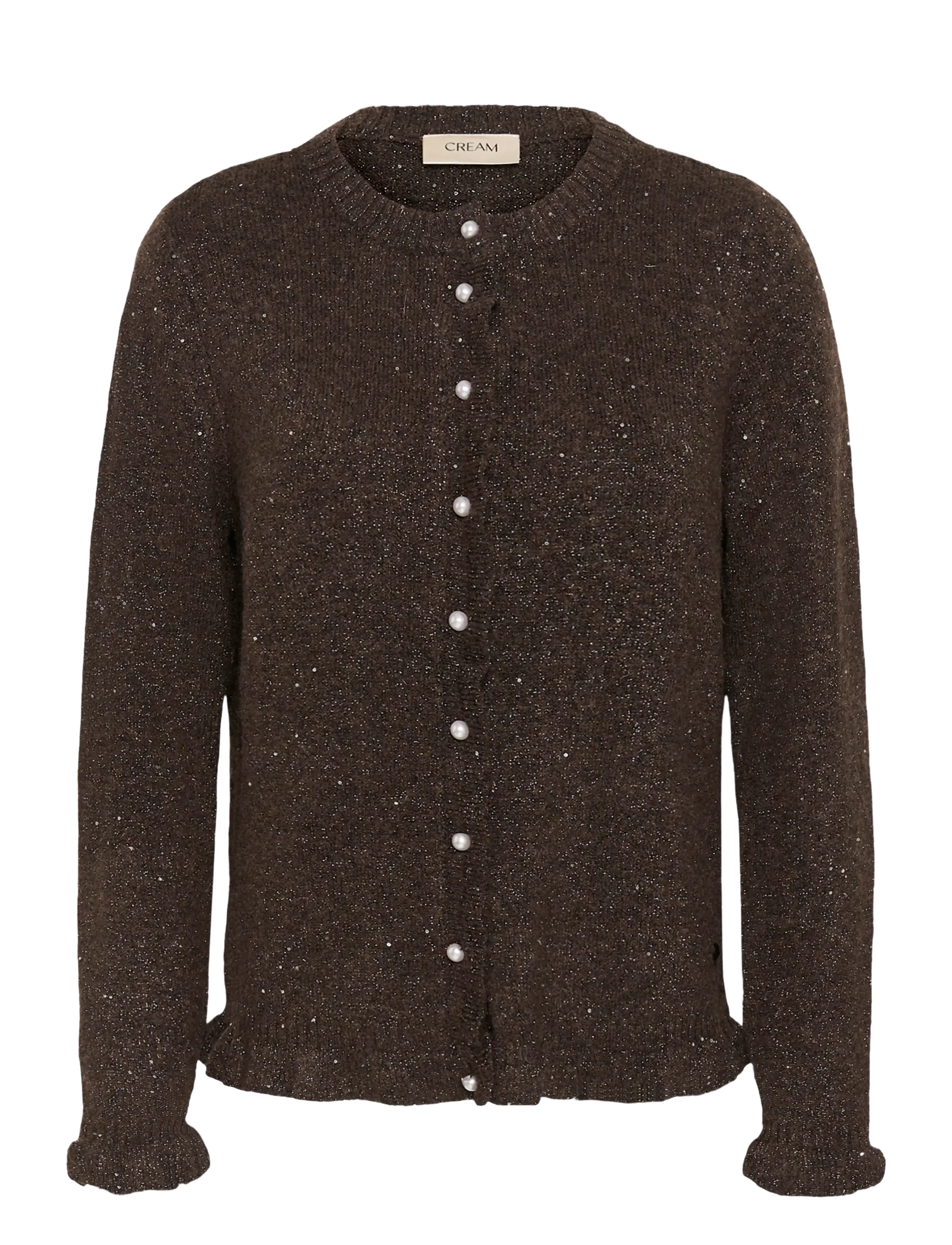 Cream CRJolly Knit Cardigan - Knitwear - JAVA / brown