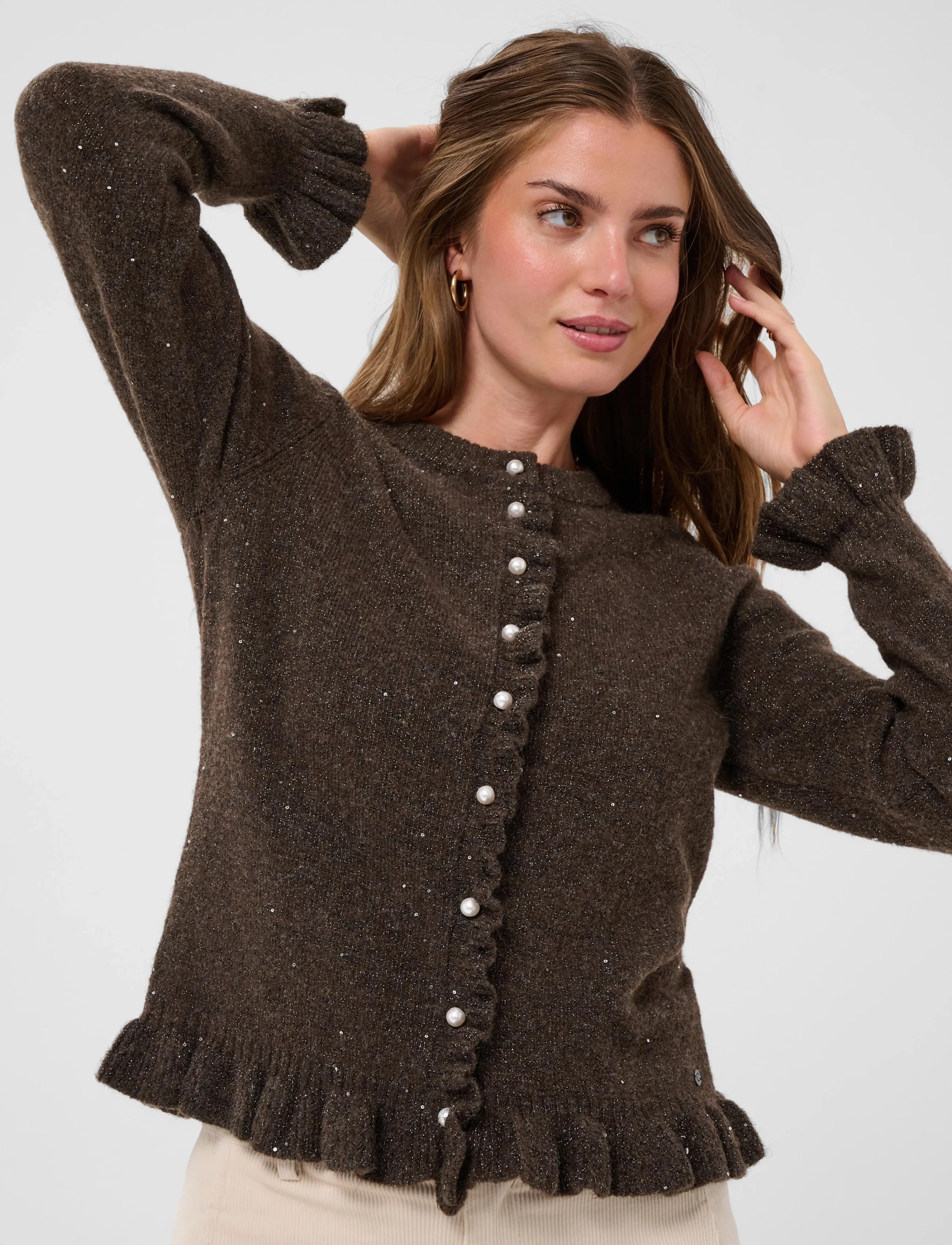 Cream - CRJolly Knit Cardigan - kardiganid - java - 5