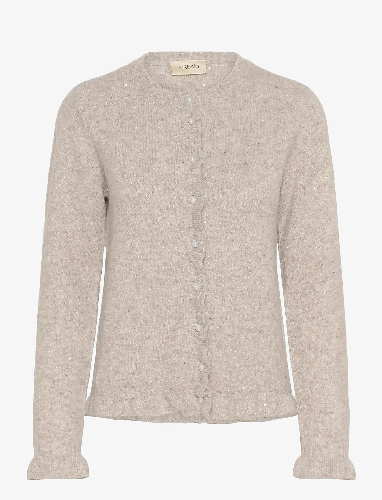 Cream - CRJolly Knit Cardigan - kardiganai - string melange - 1