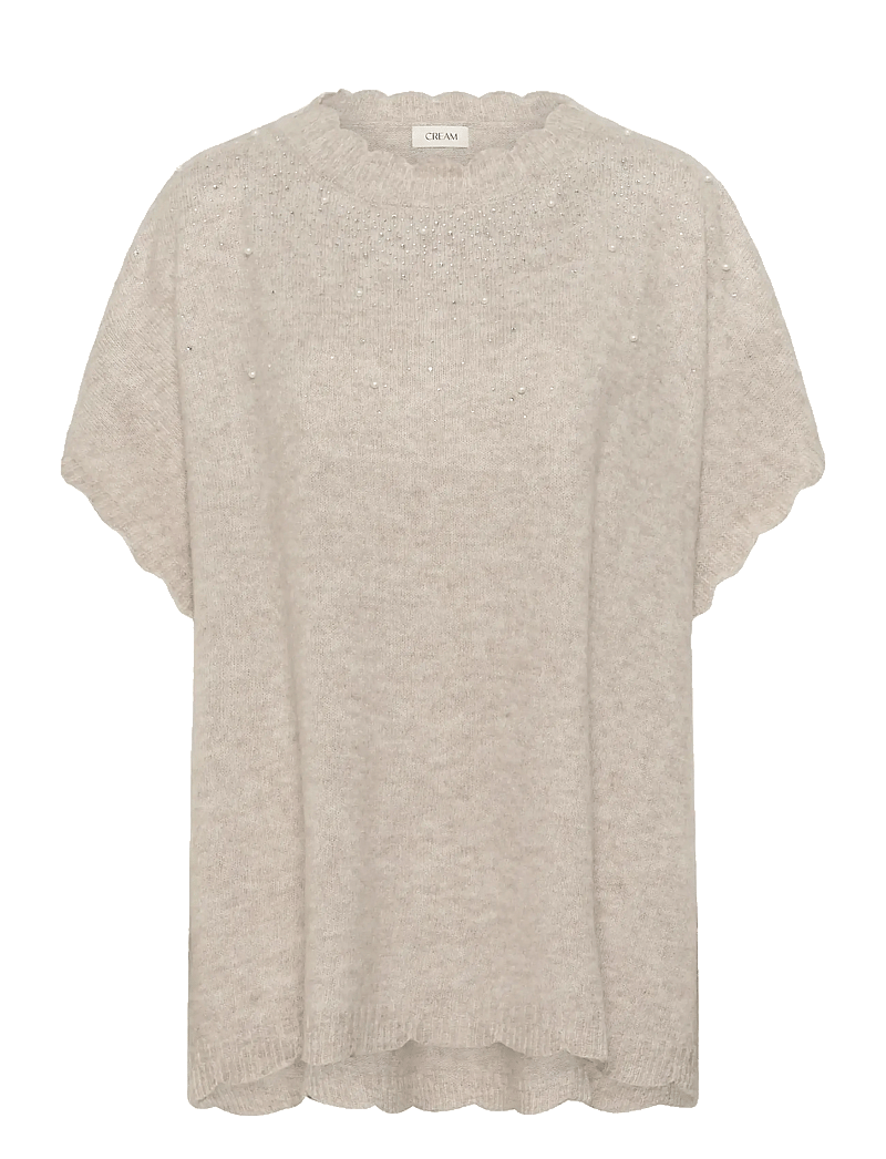 Cream - CREmanuella Poncho - ponchos & capes - string melange - 1