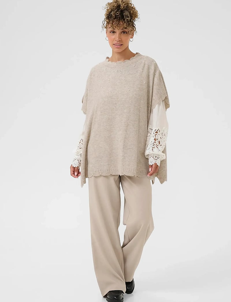 Cream - CREmanuella Poncho - ponchos & capes - string melange - 3