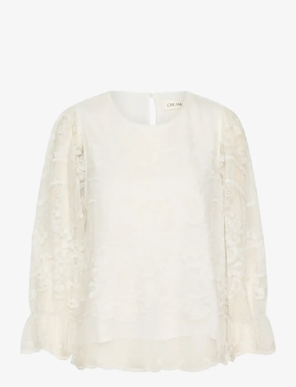 Cream - CRSanne Blouse - blouses met lange mouwen - whisper white - 1