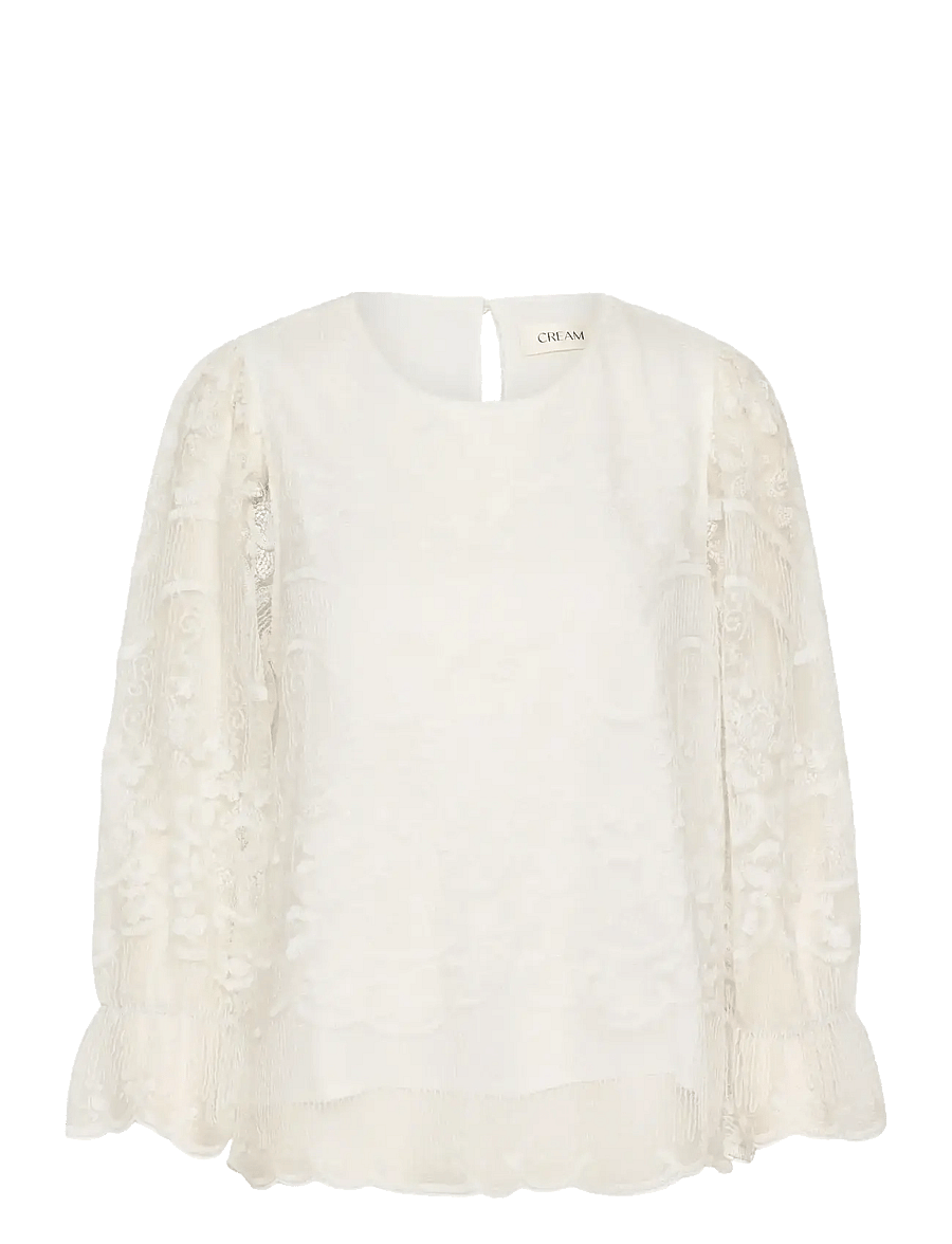 Cream - CRSanne Blouse - langärmelige blusen - whisper white - 1