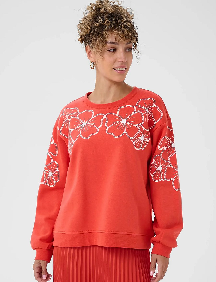 Cream - CRDaria Sweatshirt - paprika - 2