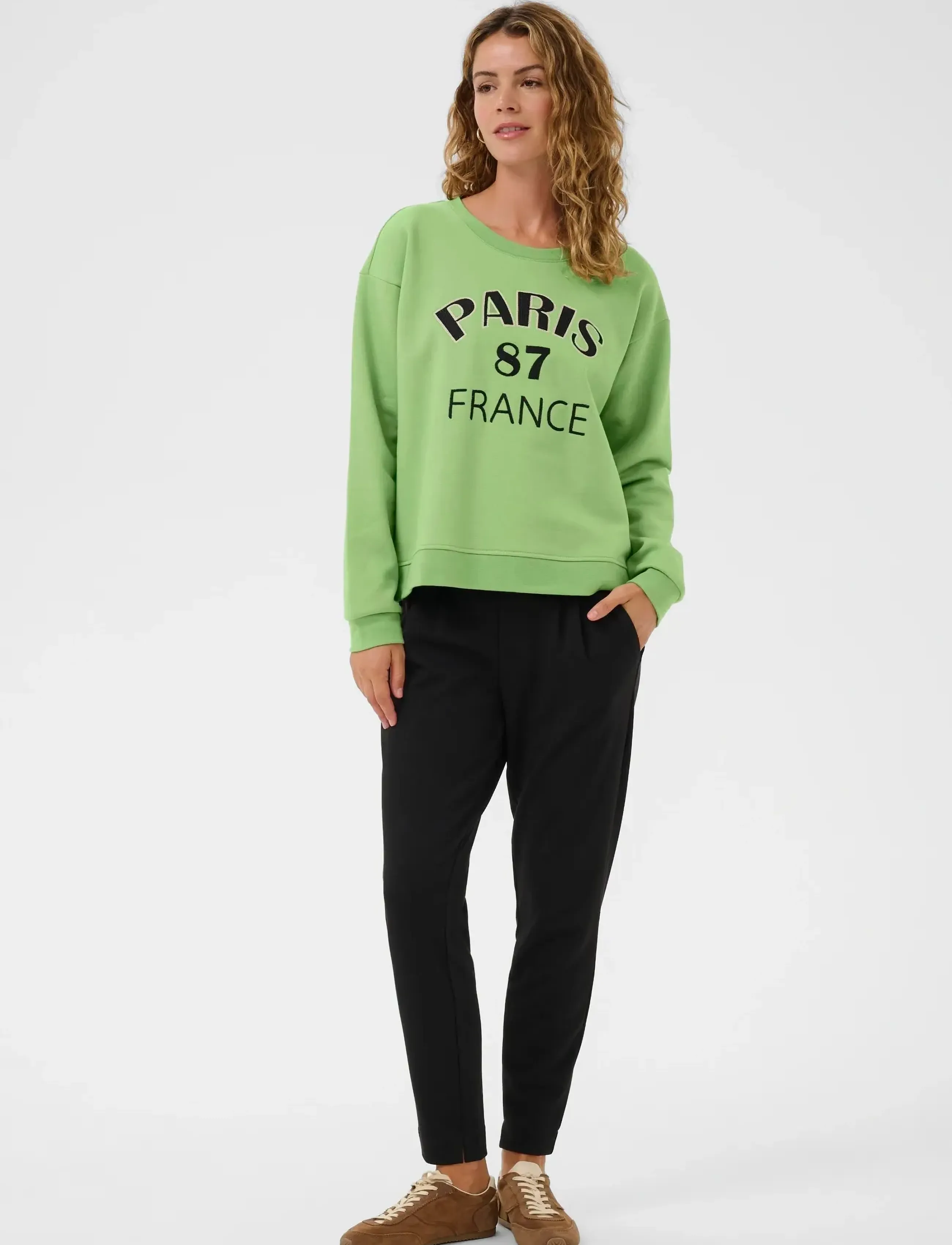 Cream - CRBisa Sweatshirt - sweatshirts & hættetrøjer - jade green - 3