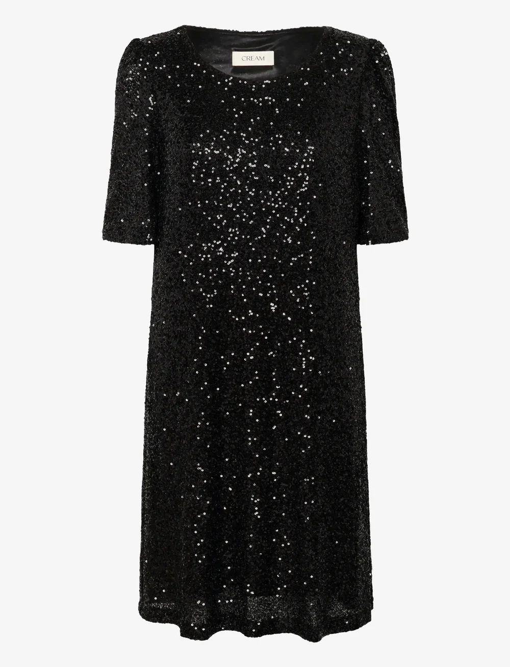 Cream - CRDiddi Dress - pailletkjoler - pitch black - 1