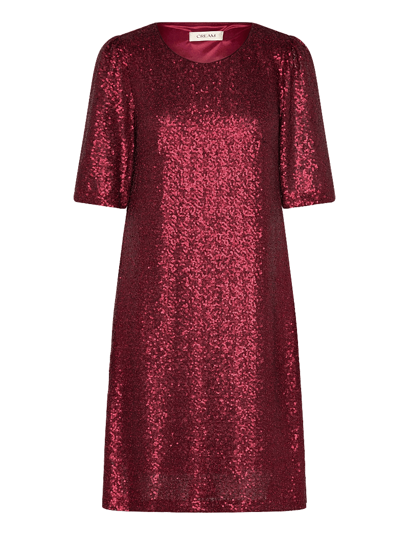 Cream - CRDiddi Dress - paljettklänningar - zinfandel - 0