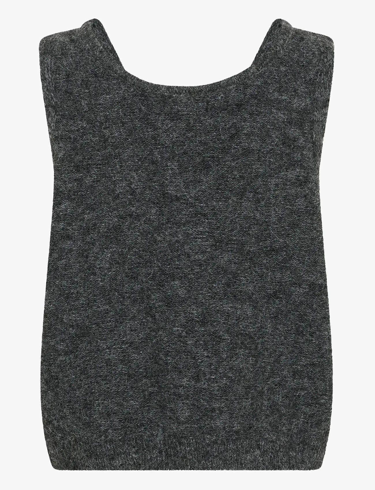 Cream - CRBulp Knit Vest - gestrickte westen - dark grey melange - 2