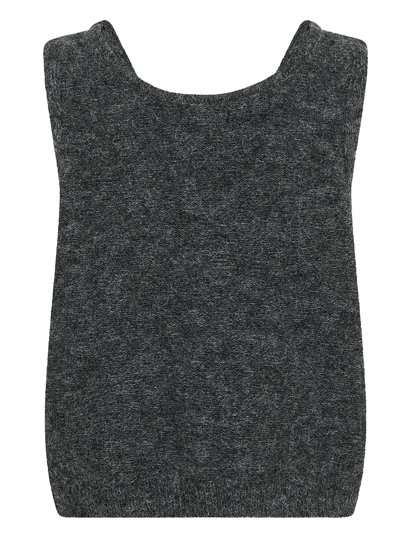 Cream - CRBulp Knit Vest - gestrickte westen - dark grey melange - 2