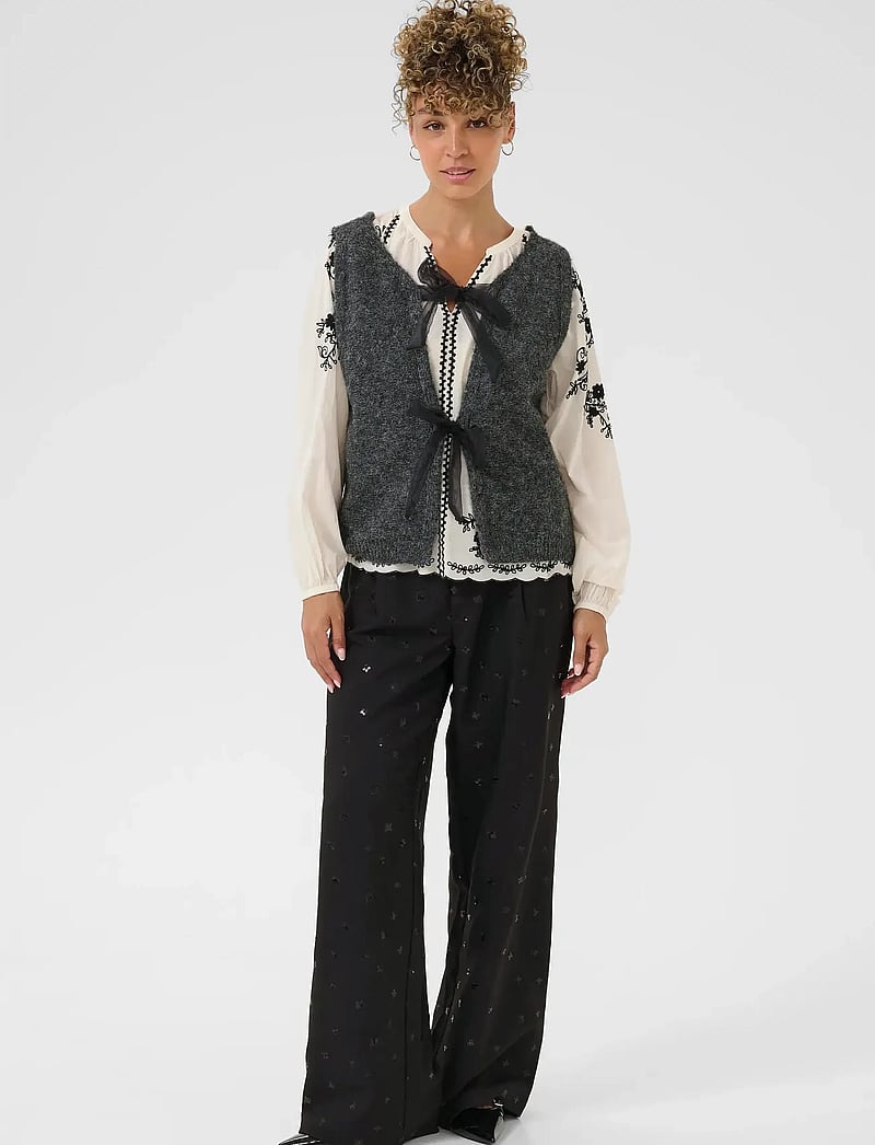 Cream - CRBulp Knit Vest - gestrickte westen - dark grey melange - 3