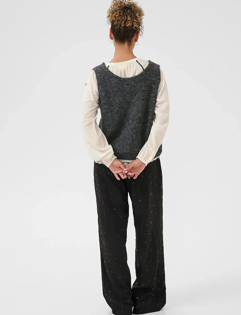 Cream - CRBulp Knit Vest - gestrickte westen - dark grey melange - 4