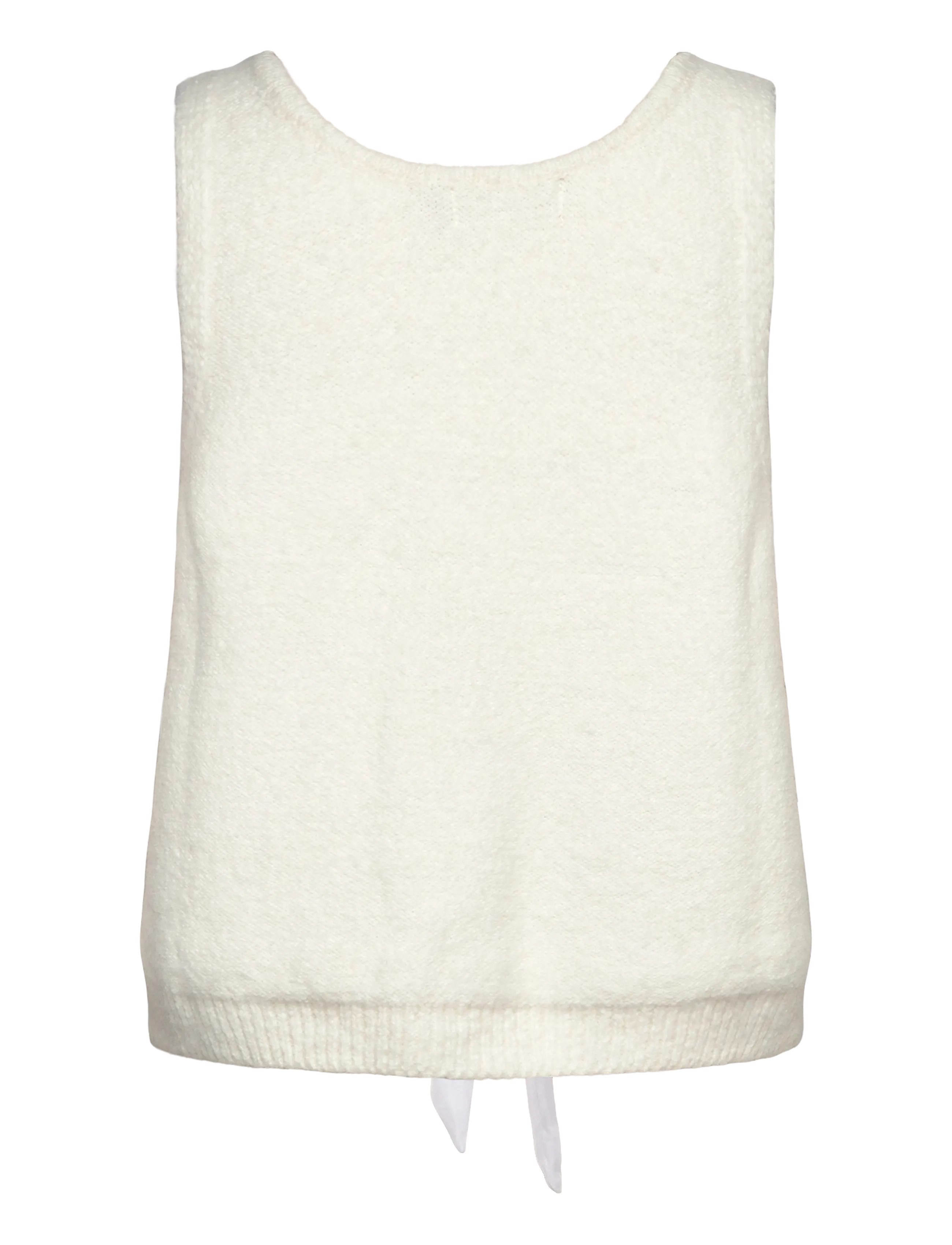 Cream - CRBulp Knit Vest - stickade västar - snow white - 1