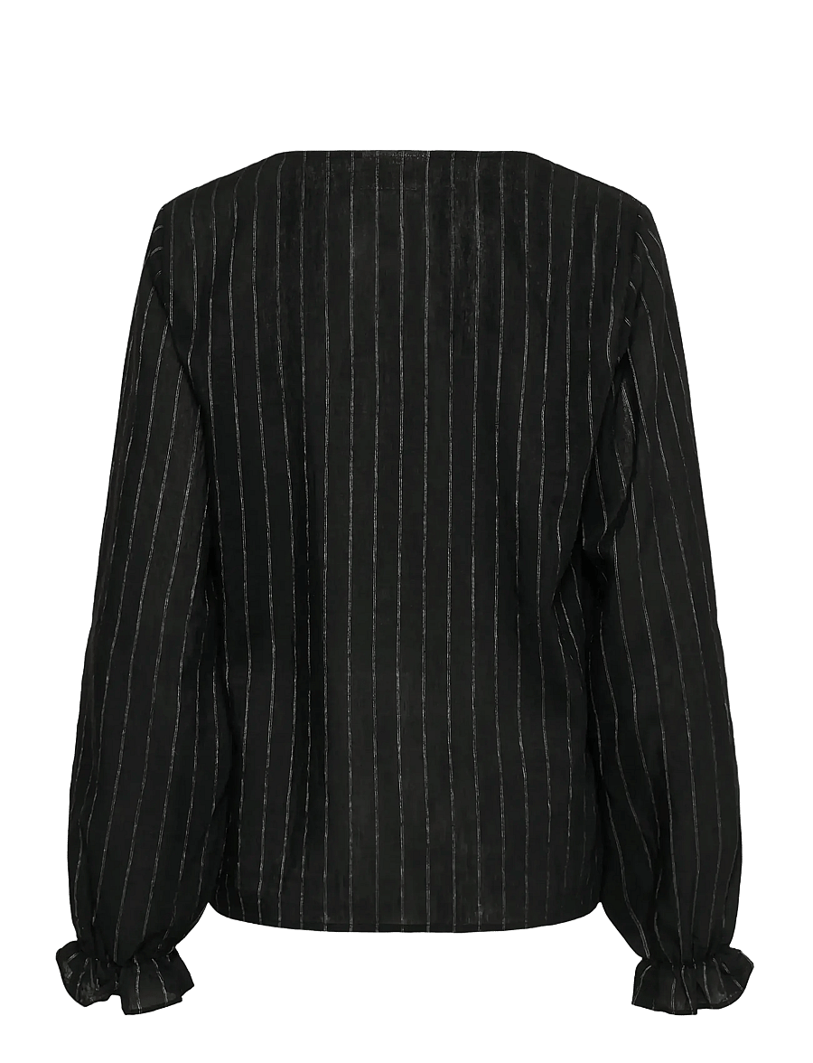 Cream - CRBetina Blouse - blouses met lange mouwen - pitch black - 2