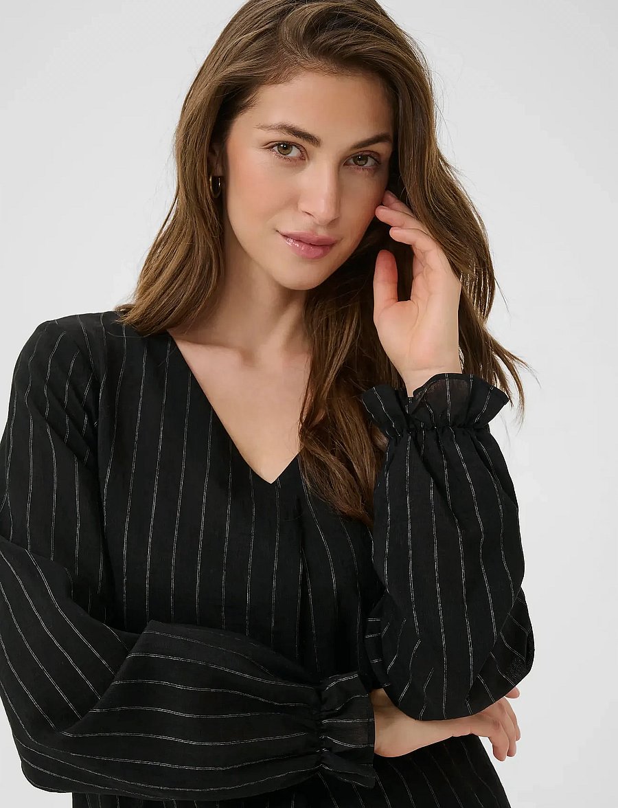 Cream - CRBetina Blouse - blouses met lange mouwen - pitch black - 5