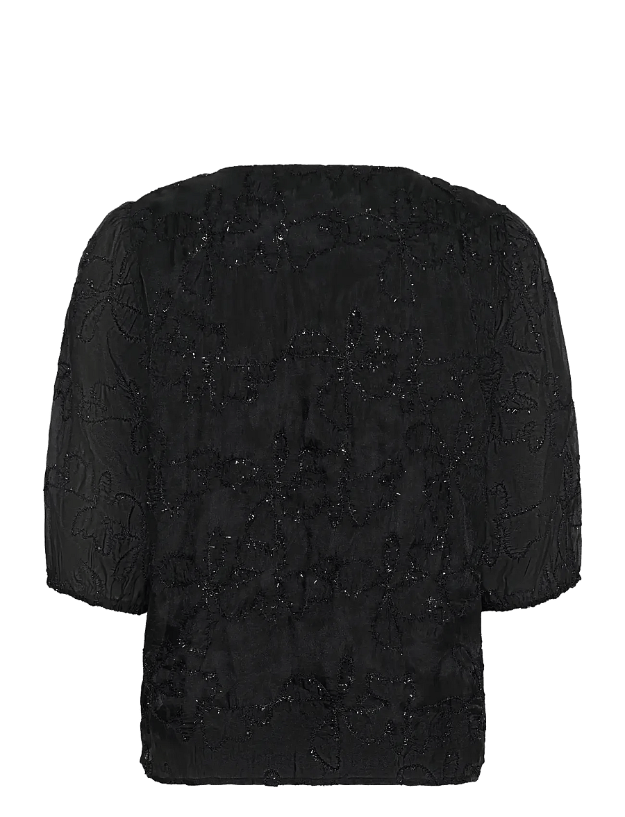 Cream - CRInga Blouse - lyhythihaiset puserot - pitch black - 2