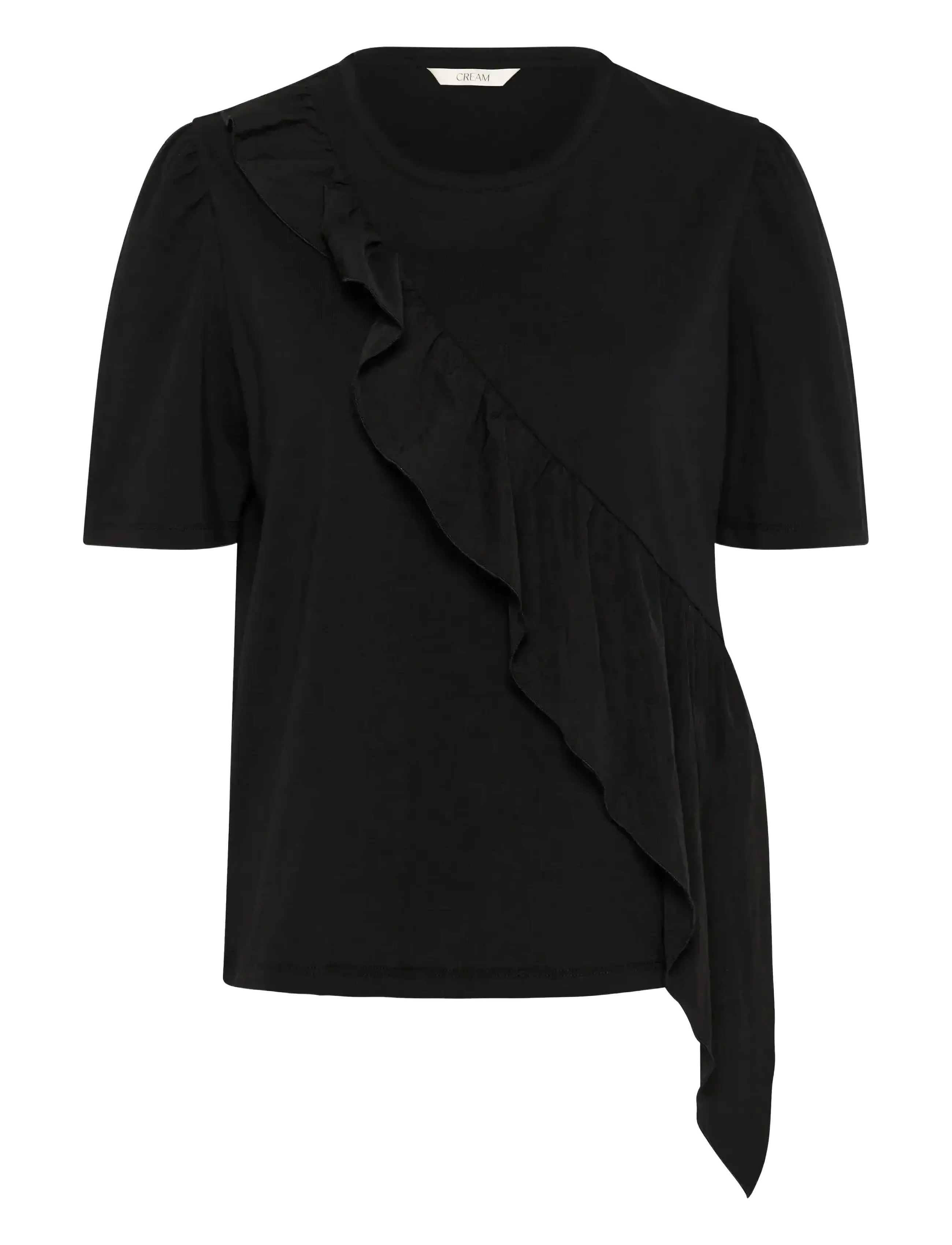 Cream CRCamma T-Shirt - Tøj - PITCH BLACK / black