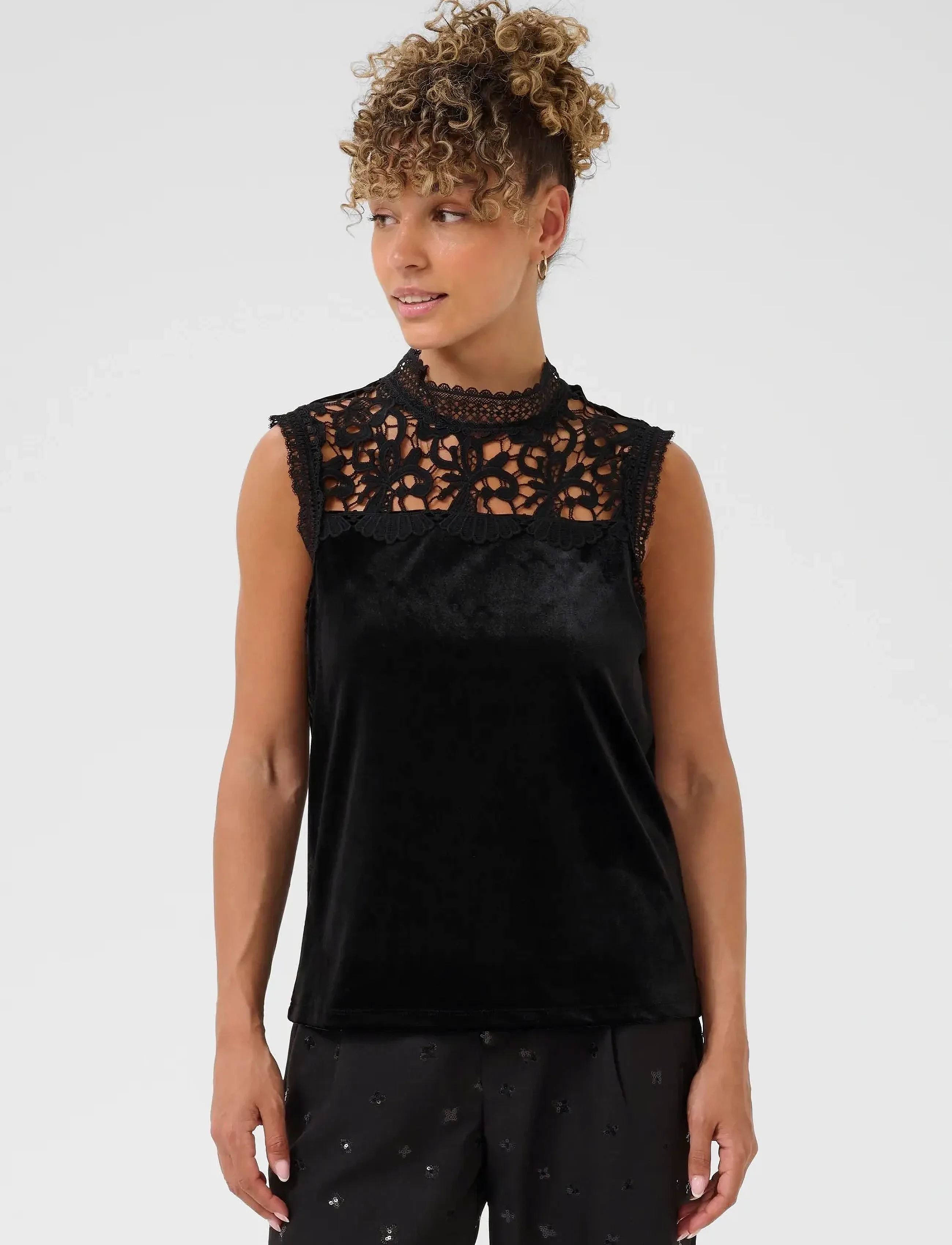 Cream Crfrosty Top, M, Black, Bluser > Uden Ærmer, Dame