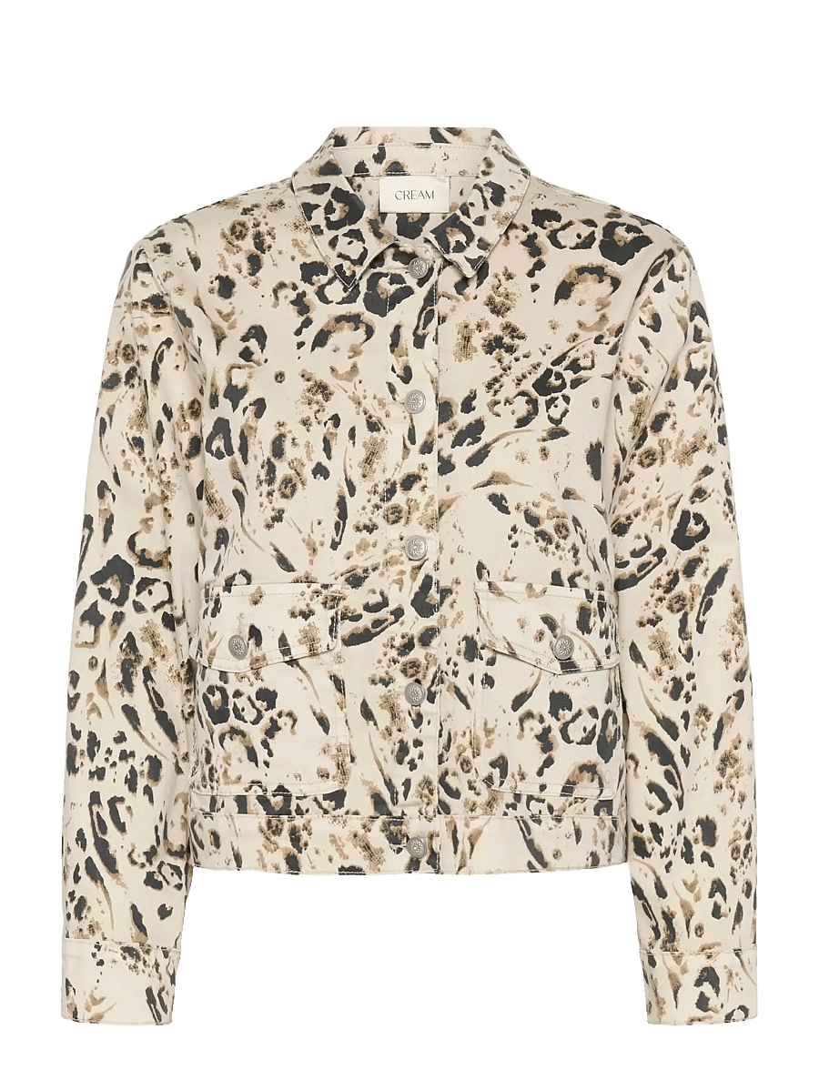 Cream - CRSuara Jacket - pavasara jakas - oatmeal leopard - 0