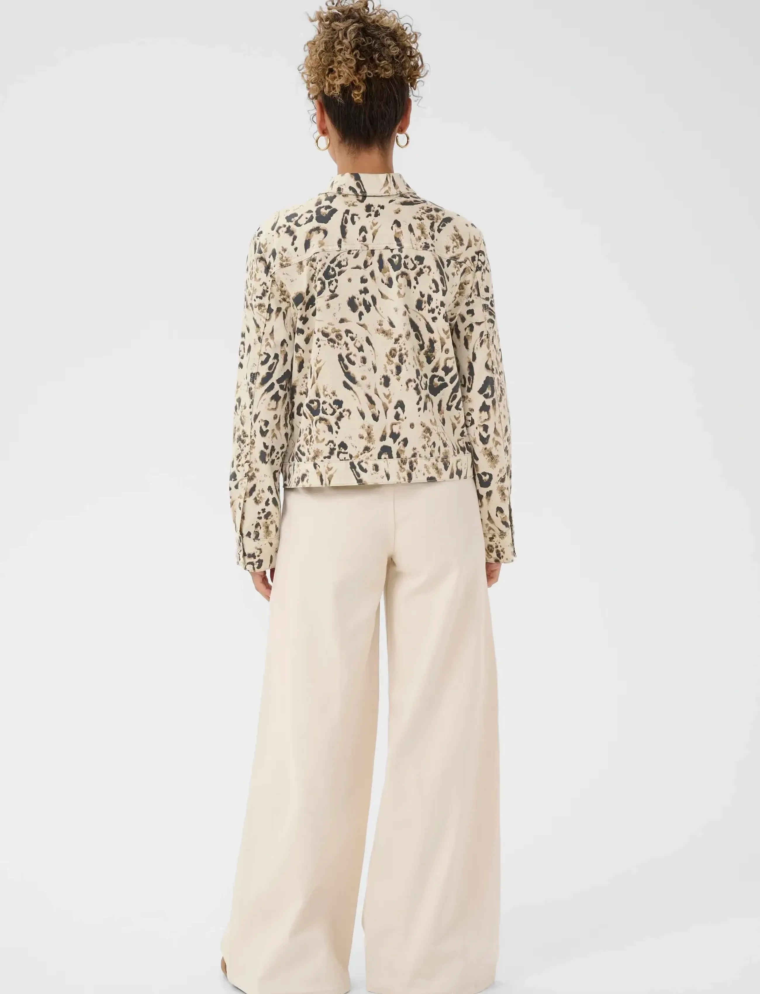 Cream - CRSuara Jacket - pavasara jakas - oatmeal leopard - 4