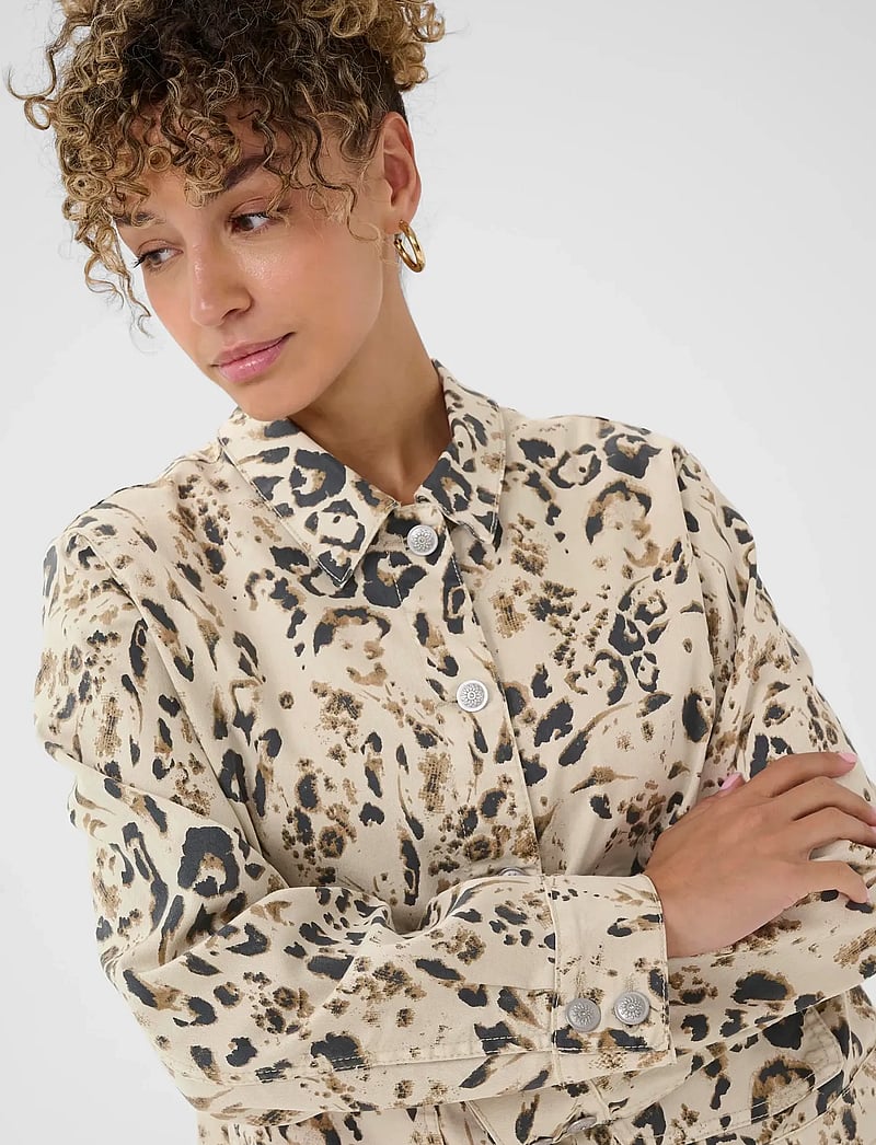 Cream - CRSuara Jacket - oatmeal leopard - 5
