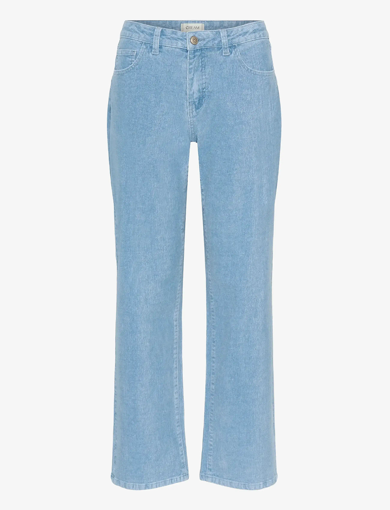 Cream - CRRafael Corduroy Pant - straight jeans - light blue corduroy - 1