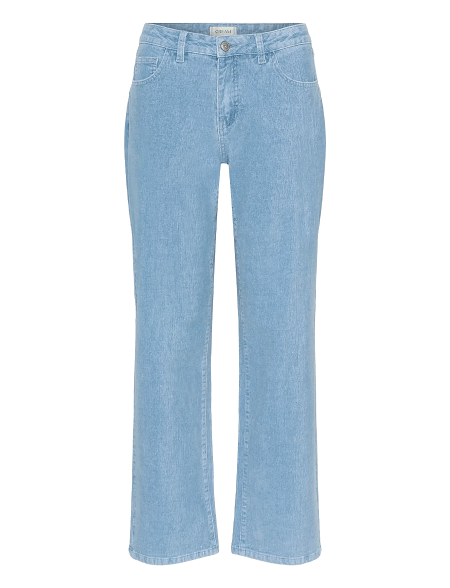 Cream - CRRafael Corduroy Pant - igapäevane stiil - light blue corduroy - 1