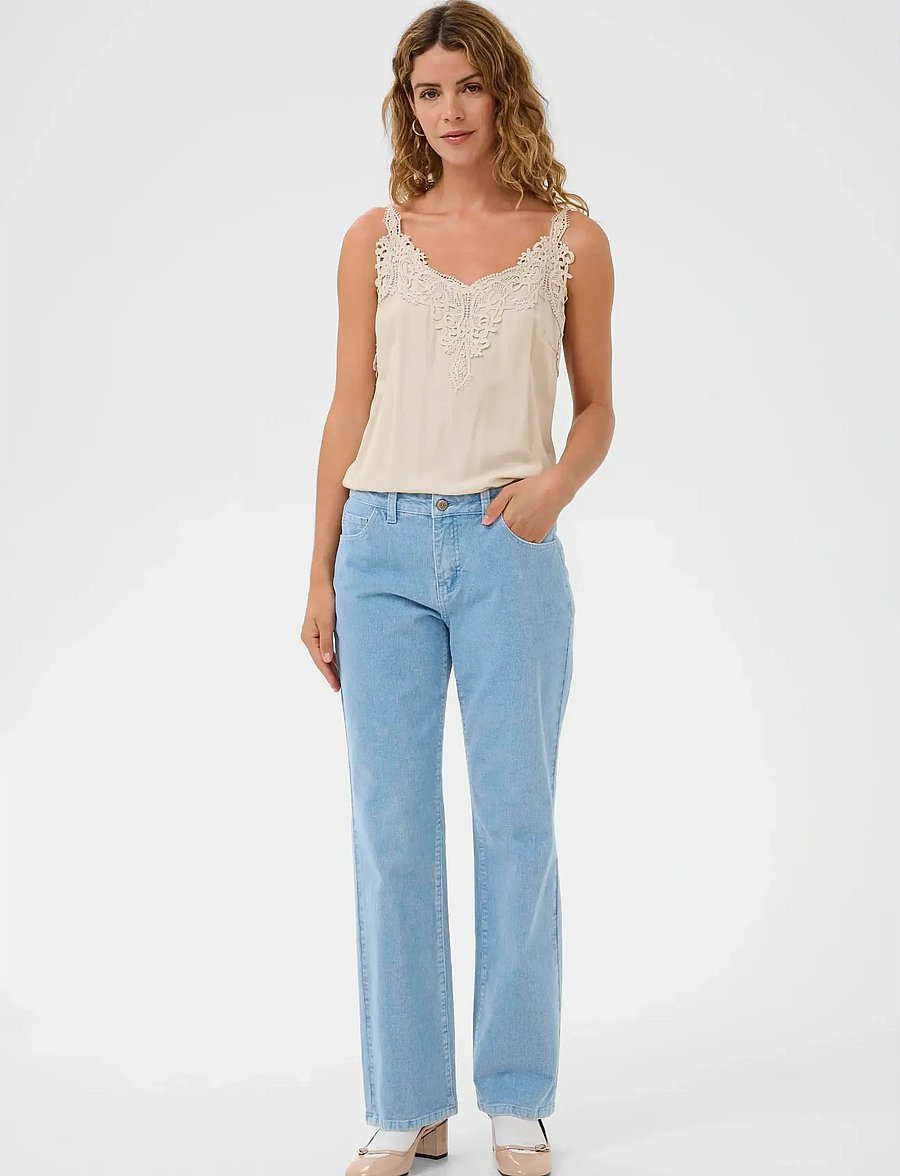 Cream - CRRafael Corduroy Pant - igapäevane stiil - light blue corduroy - 3