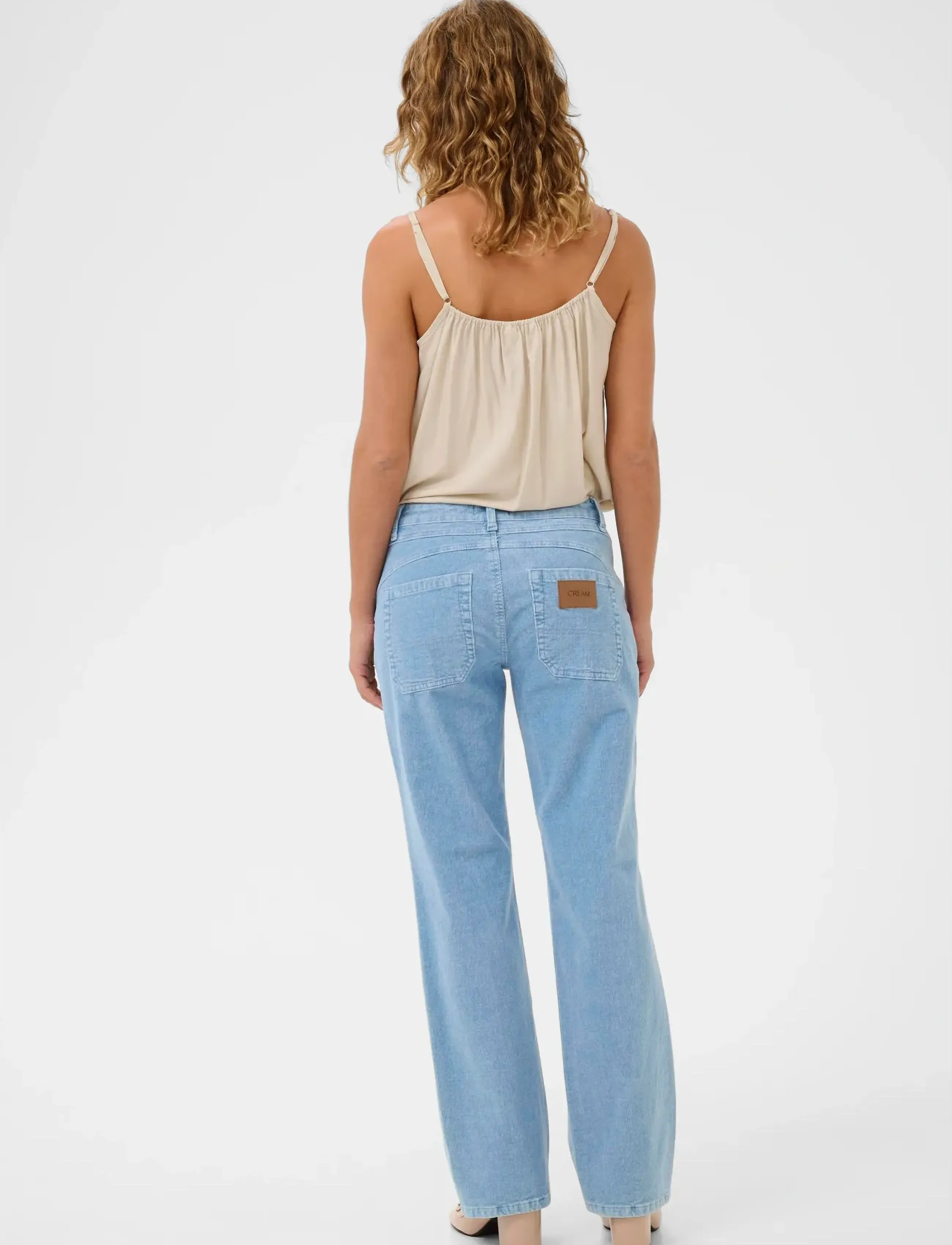 Cream - CRRafael Corduroy Pant - straight jeans - light blue corduroy - 4