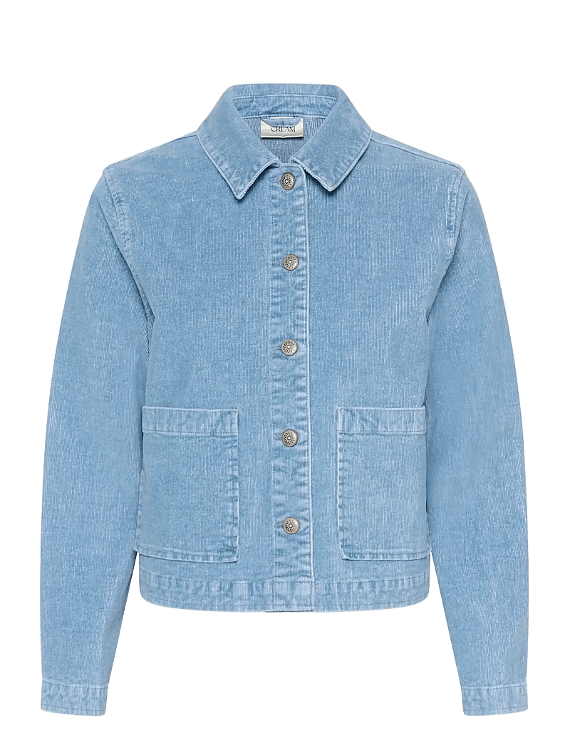 Cream - CRRafael Corduroy Jacket - vårjackor - light blue corduroy - 1